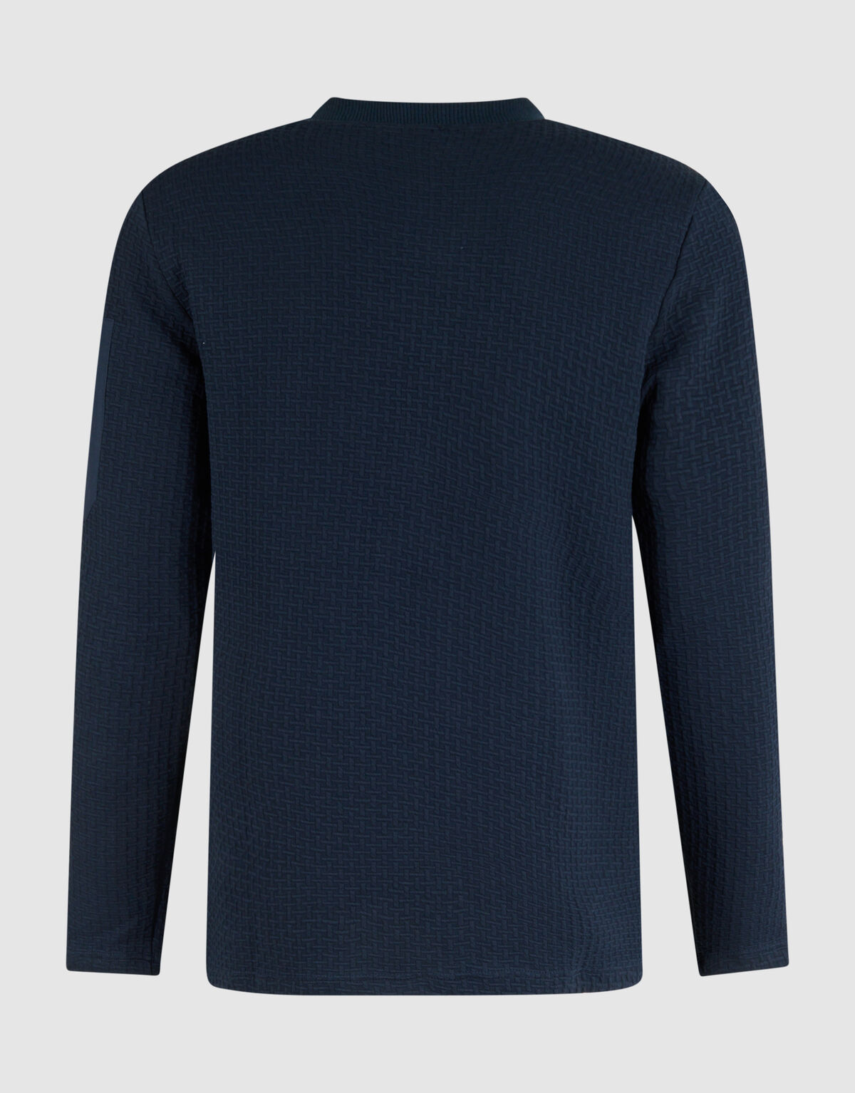 Jersey Structuur Longsleeve Donkerblauw SHOEBY MEN