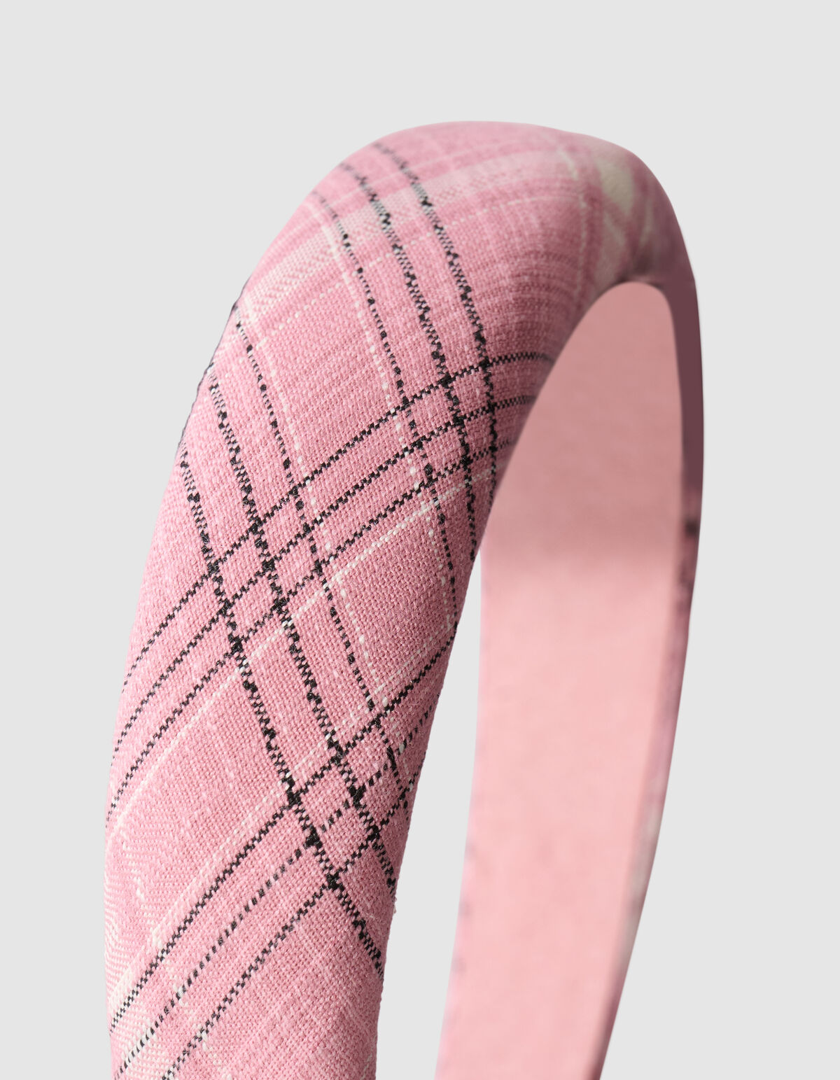 Haarband mit Rautenmuster rosa SHOEBY ACCESSOIRES
