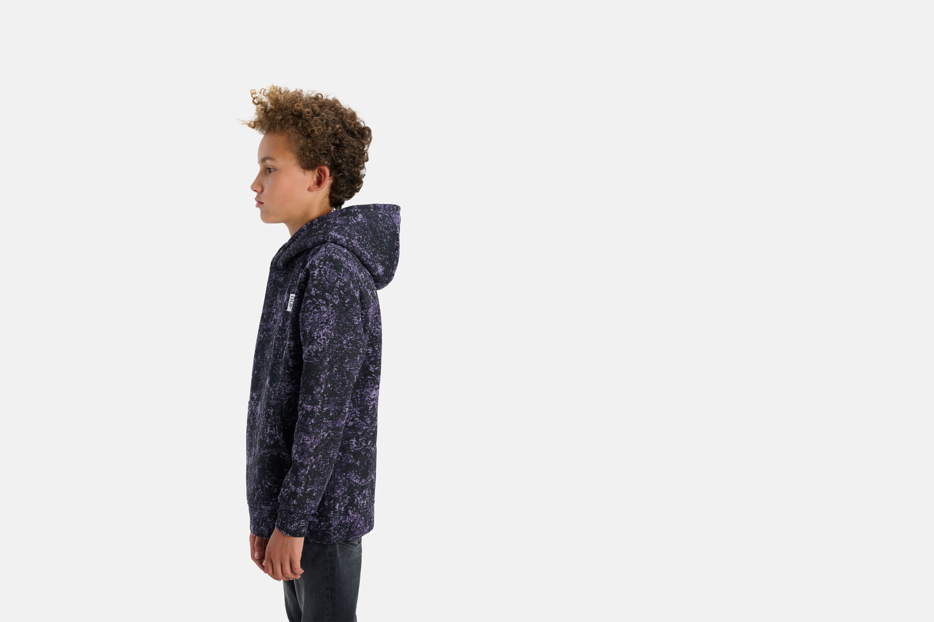 Hoodie mit Armeemuster Dunkelviolett SHOEBY BOYS