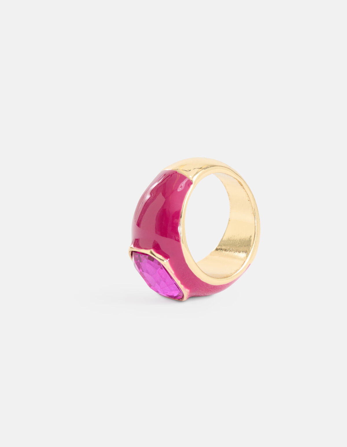Farbiger Stein Ring Rosa SHOEBY ACCESSOIRES