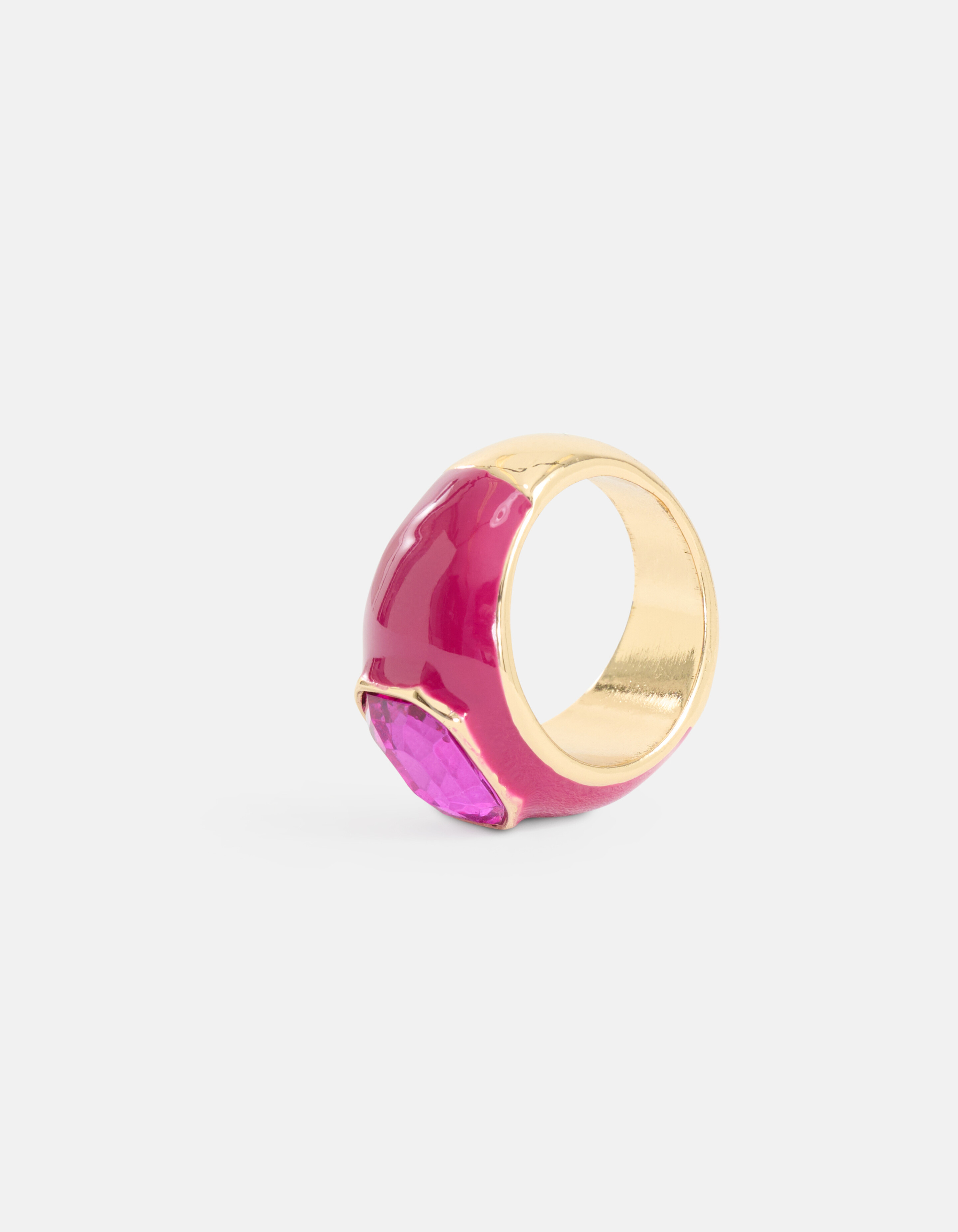Gekleurde Steen Ring Roze By Lizzy SHOEBY ACCESSOIRES