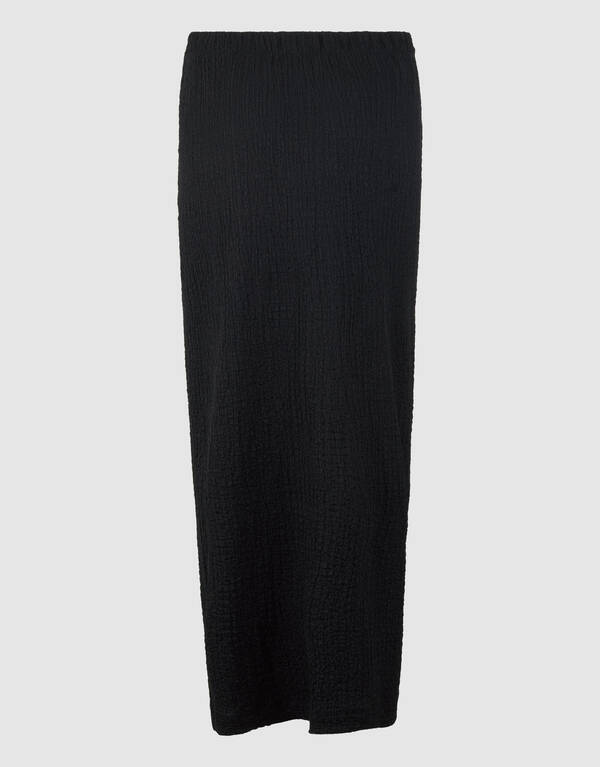 Crinkle Maxi Rock Schwarz SHOEBY WOMEN