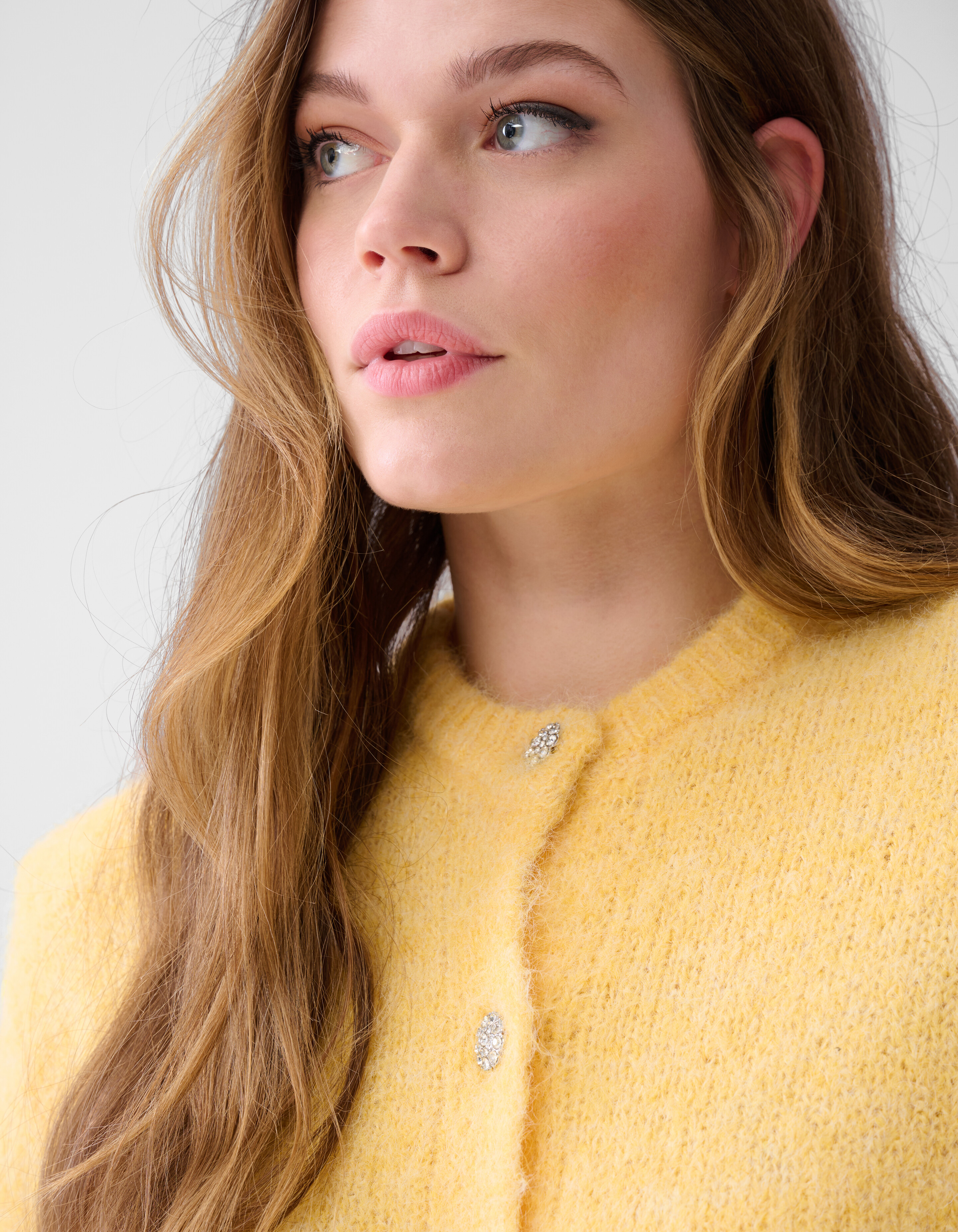 Weiche Strickjacke Gelb SHOEBY WOMEN