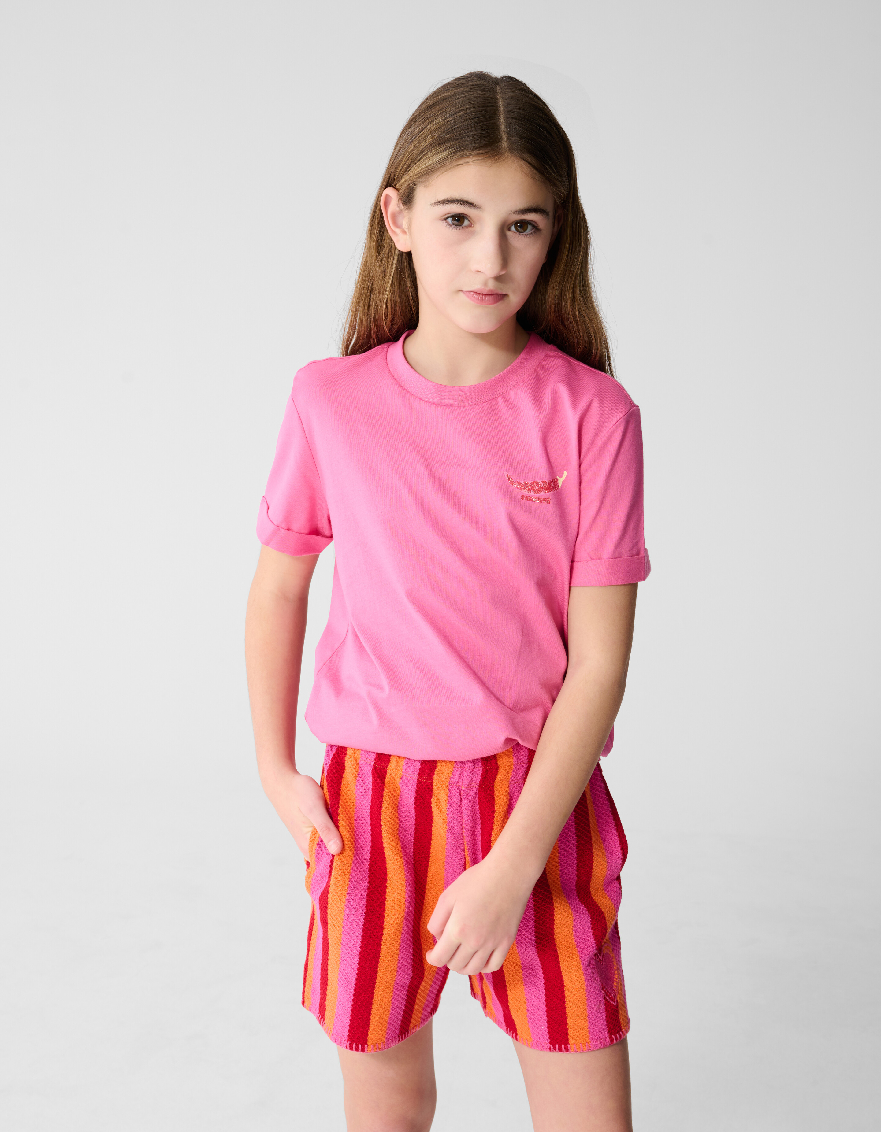 Amour Pimente Artwork T-Shirt Rosa SHOEBY GIRLS