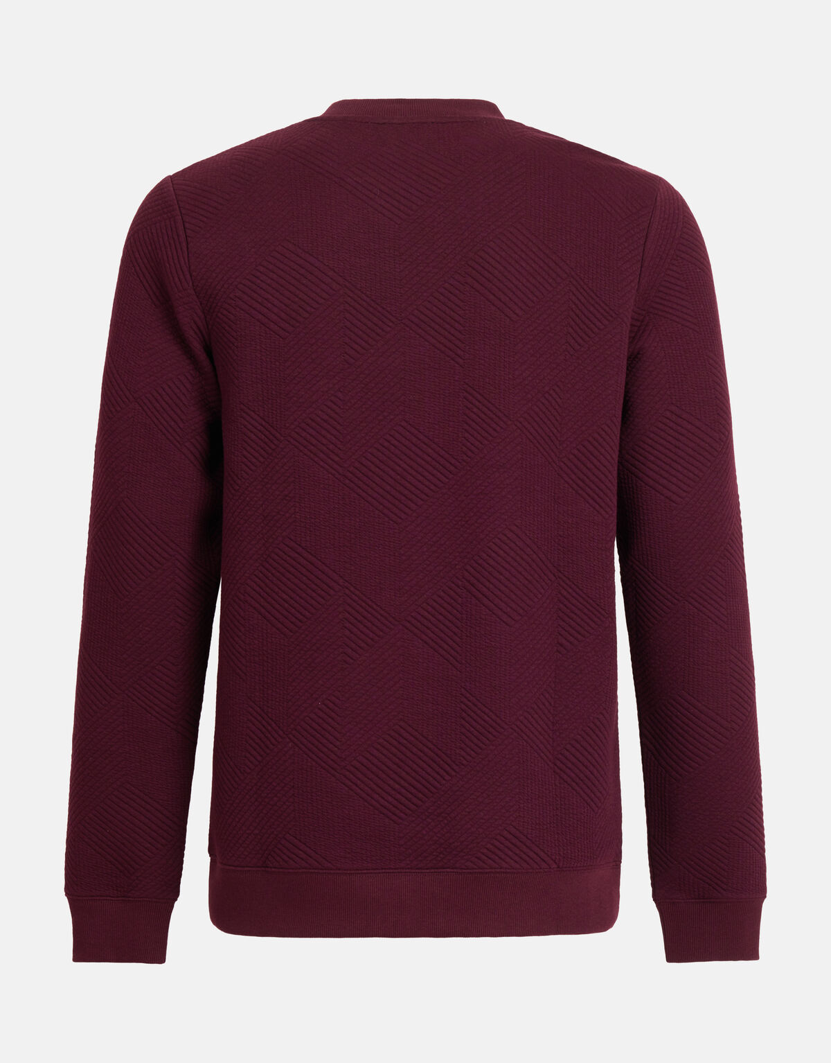Geometrischer Pullover Bordeaux SHOEBY MEN