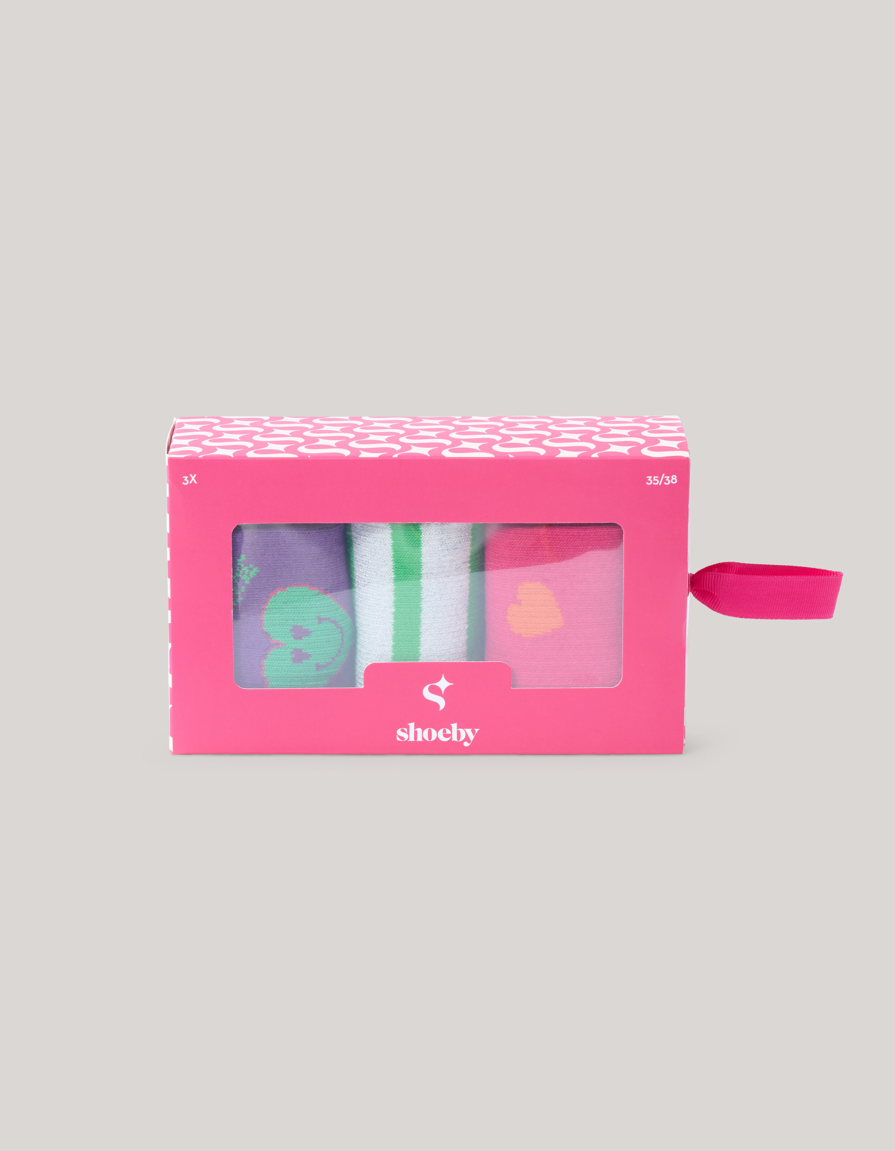 Geschenkbox Socken Rosa SHOEBY ACCESSOIRES