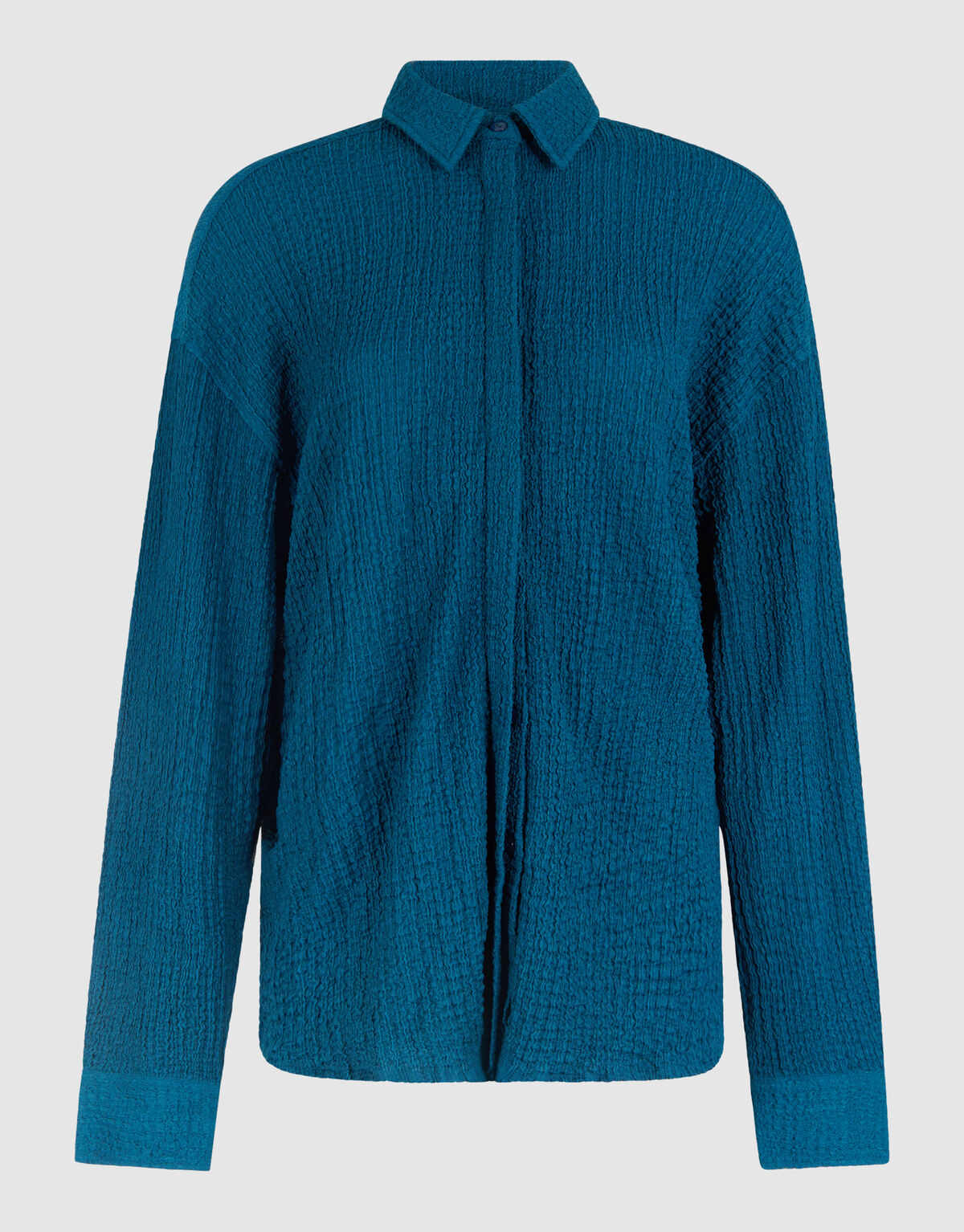 Crinkle-Bluse Dunkelblau SHOEBY WOMEN
