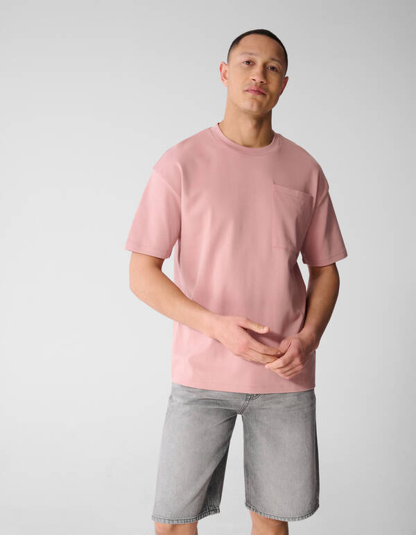 Logo-Taschen-T-Shirt Rosa SHOEBY MEN