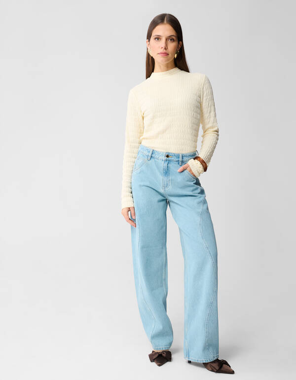 Swirl Barrel Fit Jeans Blau SHOEBY WOMEN