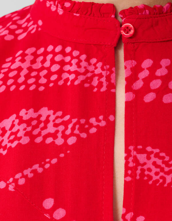 Bedrucktes R&uuml;schentop Rot SHOEBY WOMEN