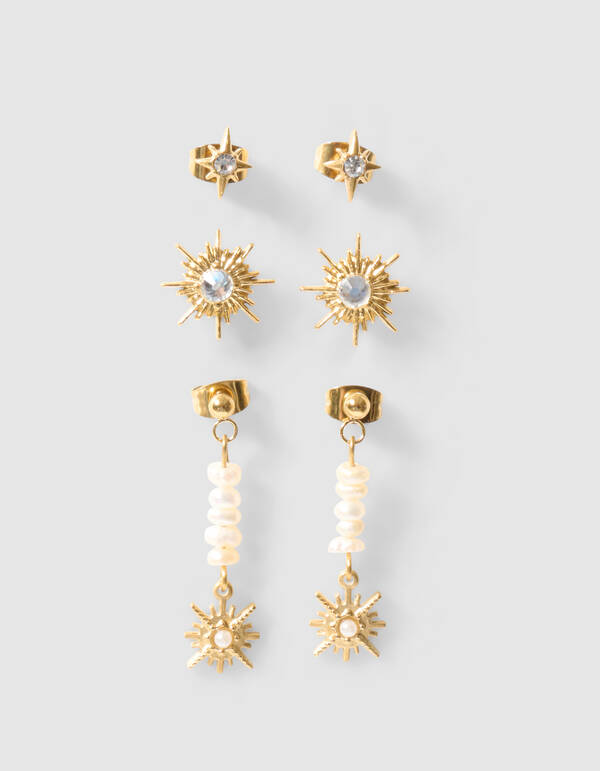 Stern Ohrring Set Gold SHOEBY ACCESSOIRES