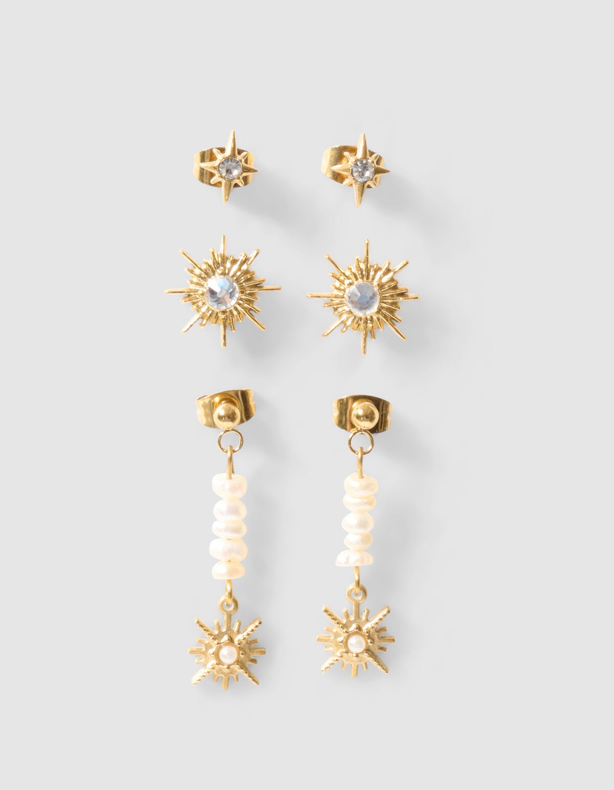 Stern Ohrring Set Gold SHOEBY ACCESSOIRES