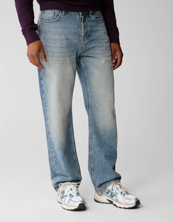 Relaxed Fit Jeans Blau SHOEBY MEN