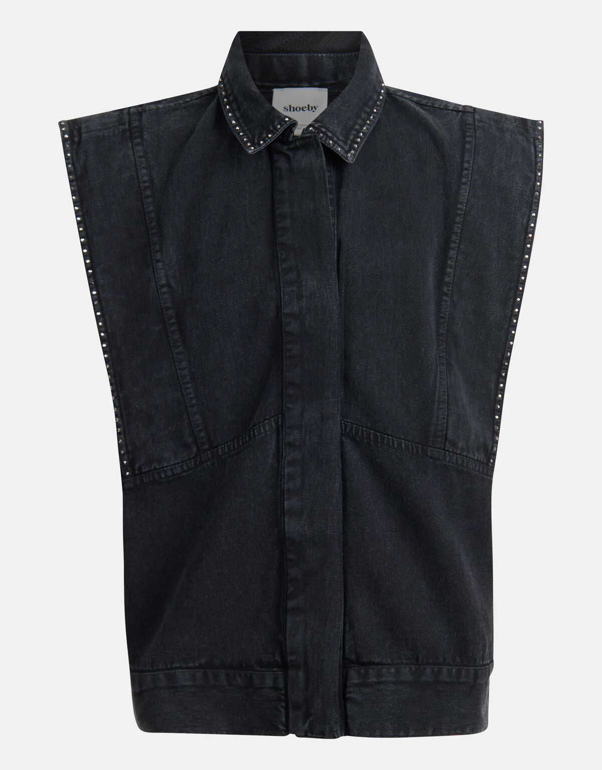 Embroidery Gilet Donkergrijs SHOEBY GIRLS
