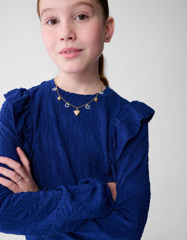 Rüschentop Dunkelblau SHOEBY GIRLS
