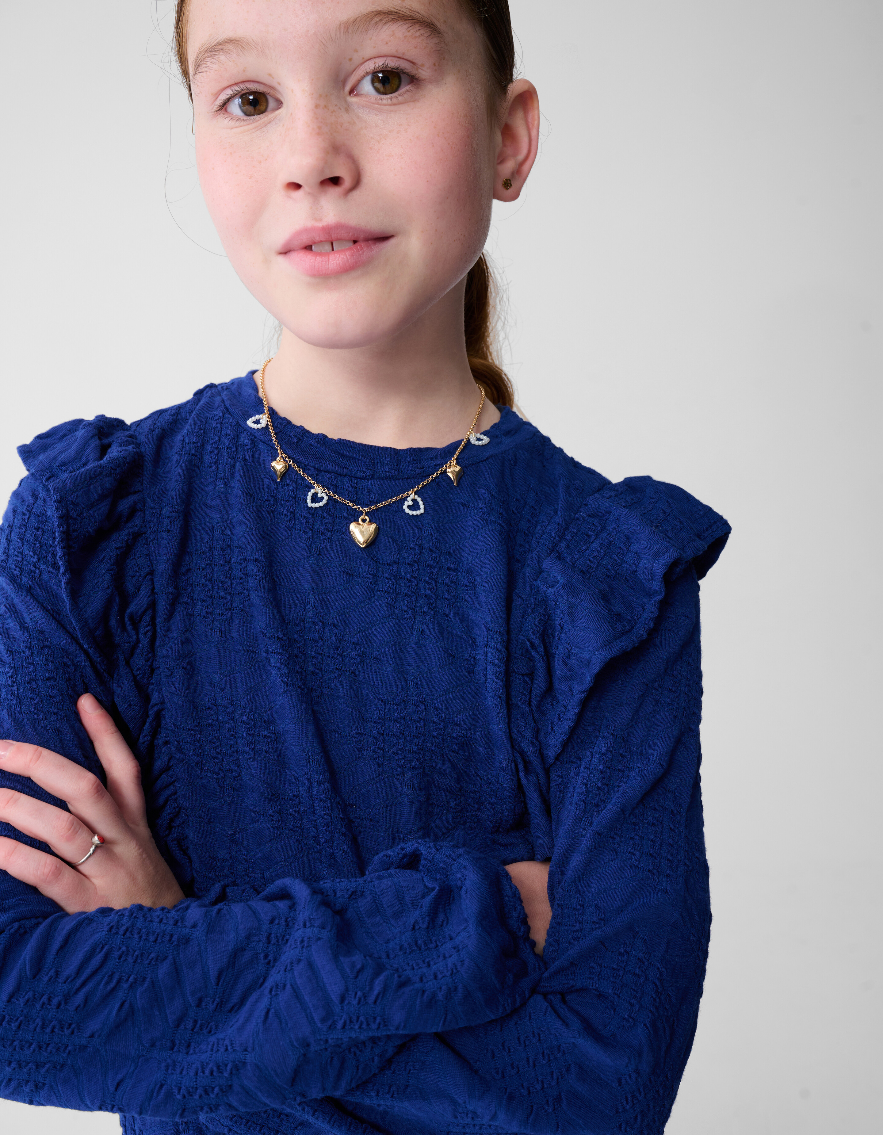 Rüschentop Dunkelblau SHOEBY GIRLS