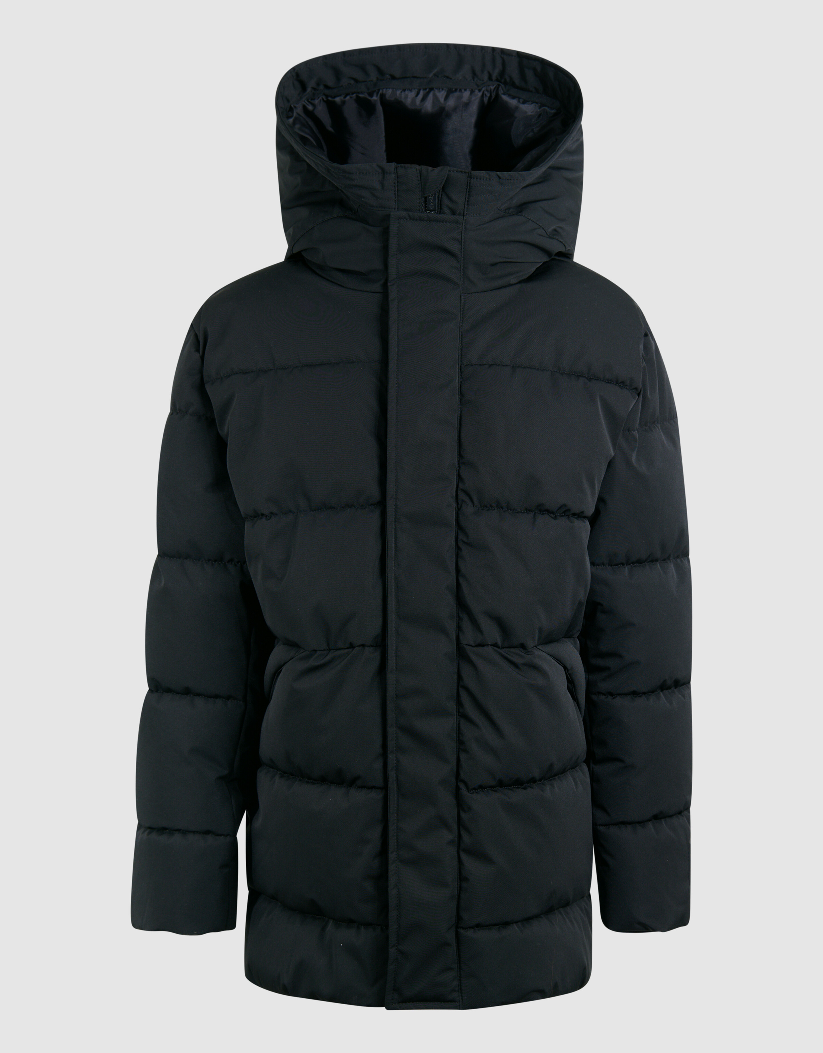 Lange Pufferjacke Schwarz SHOEBY BOYS