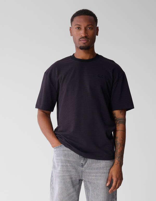 Honeycomb T-Shirt Lila SHOEBY MEN