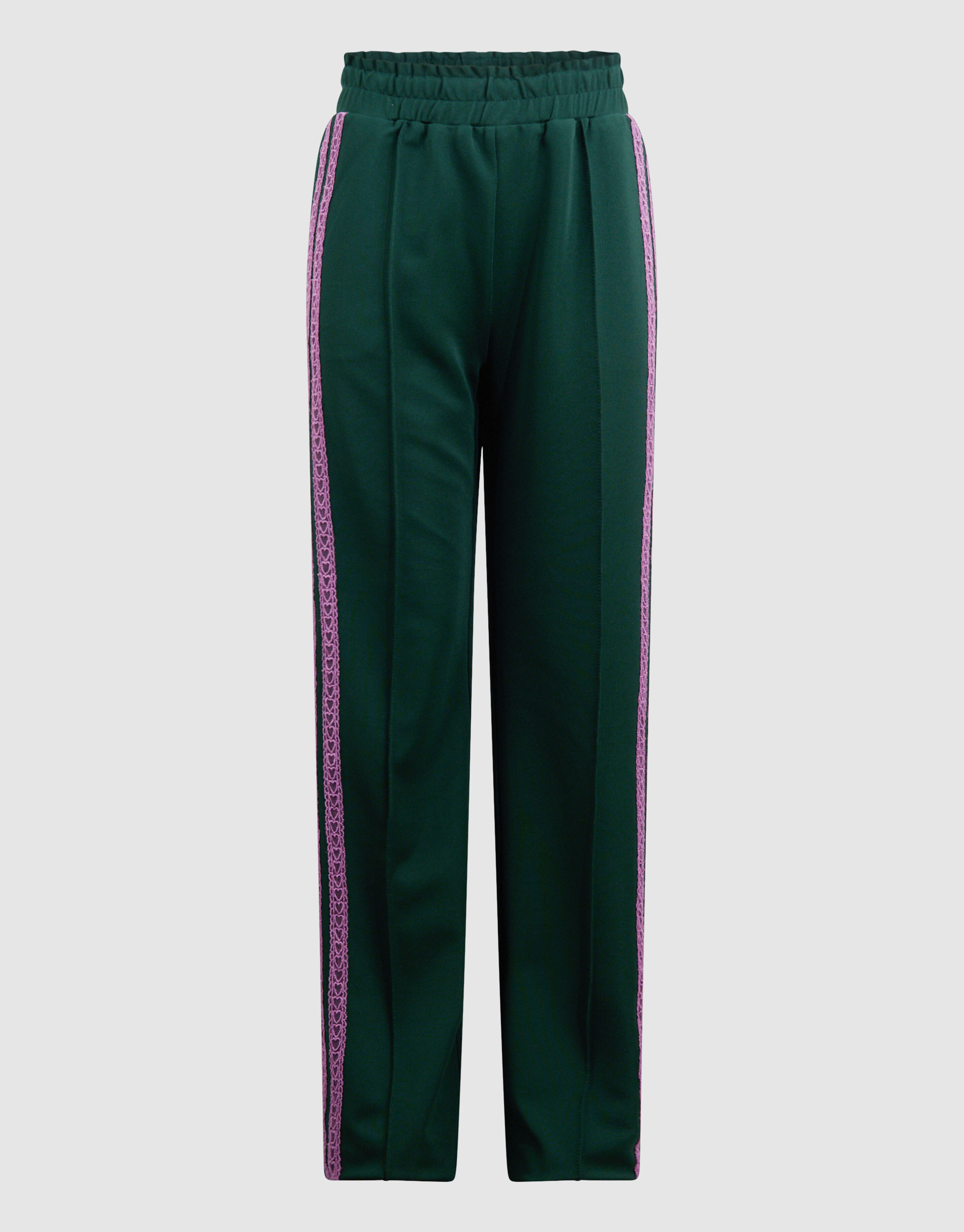 Sportliche Hose mit weitem Bein Dunkelgrün SHOEBY GIRLS