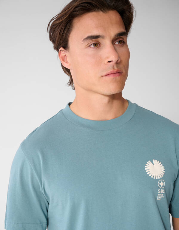 Radar Artwork T-Shirt Hellblau SHOEBY MEN
