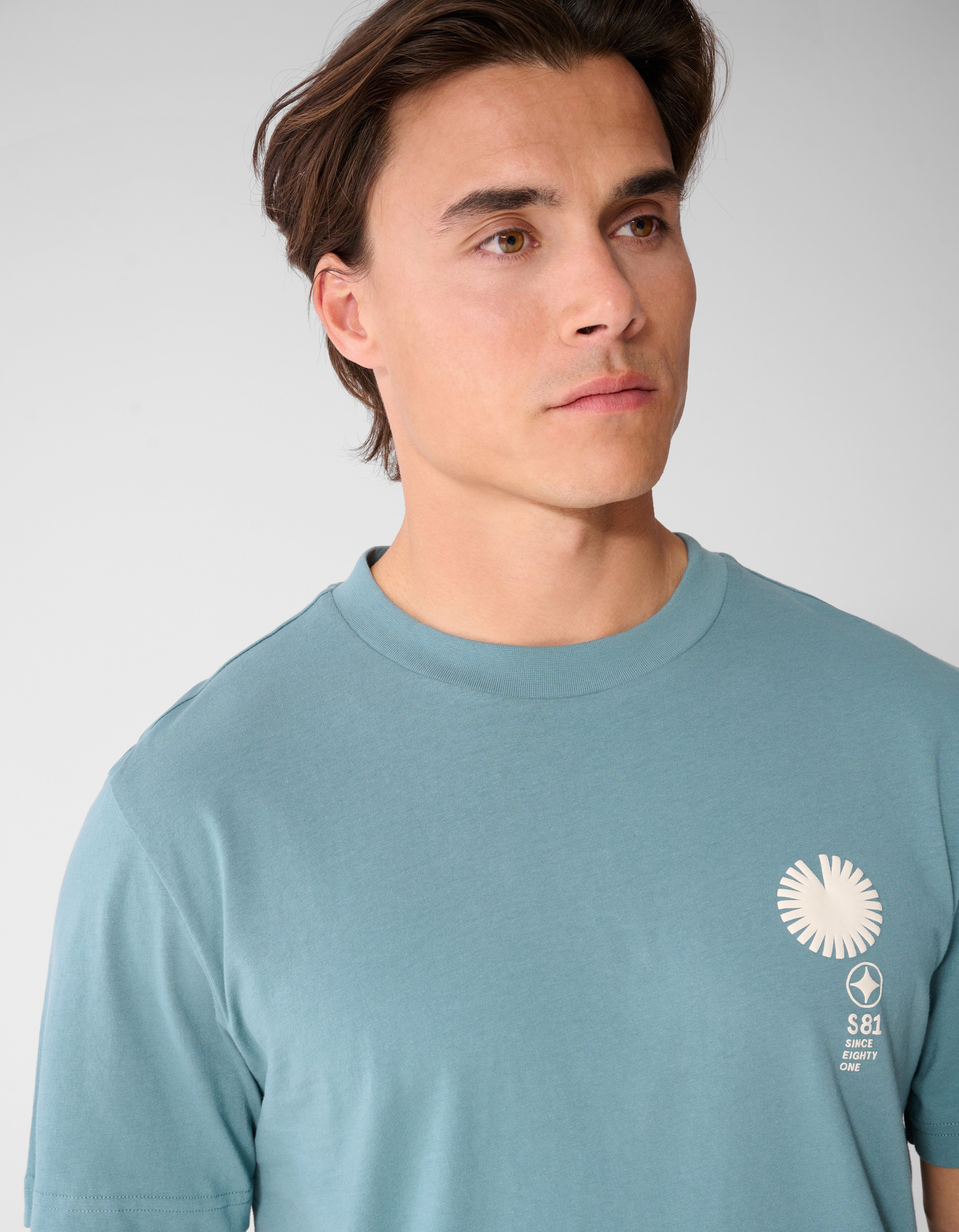 Radar Artwork T-Shirt Hellblau SHOEBY MEN