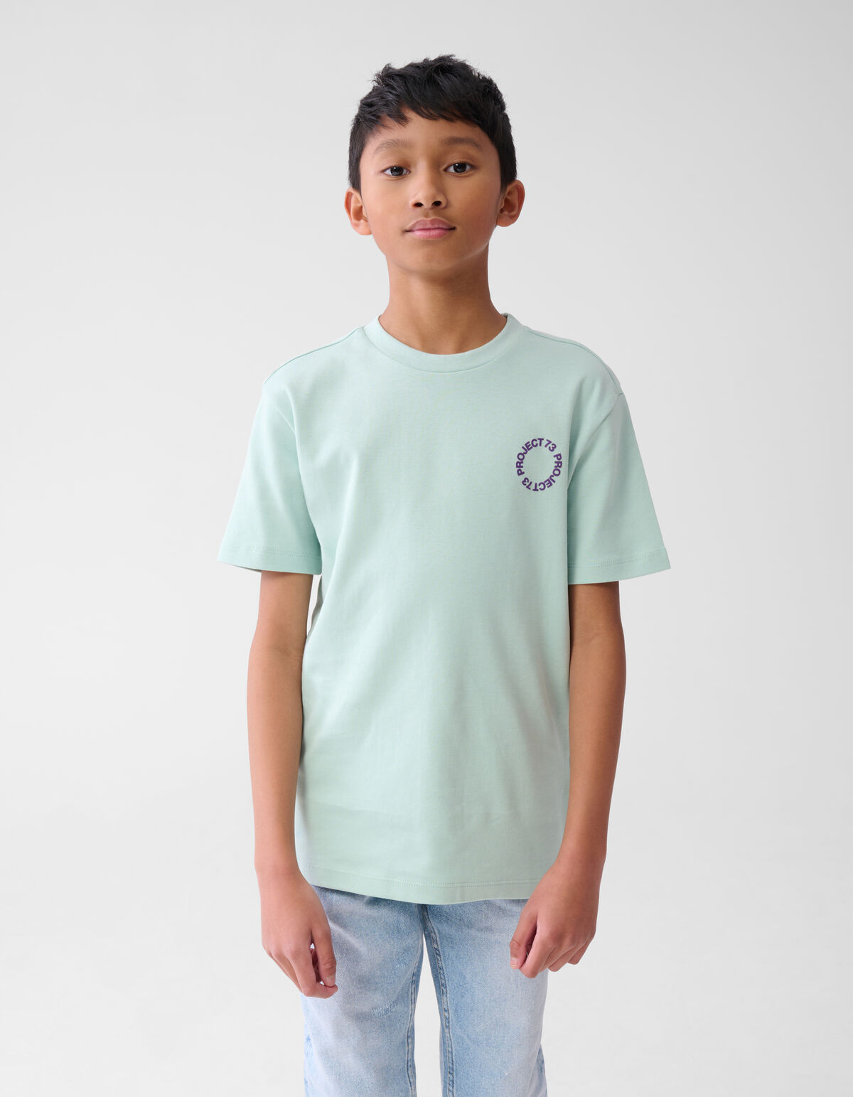 Text-T-Shirt Blau SHOEBY BOYS