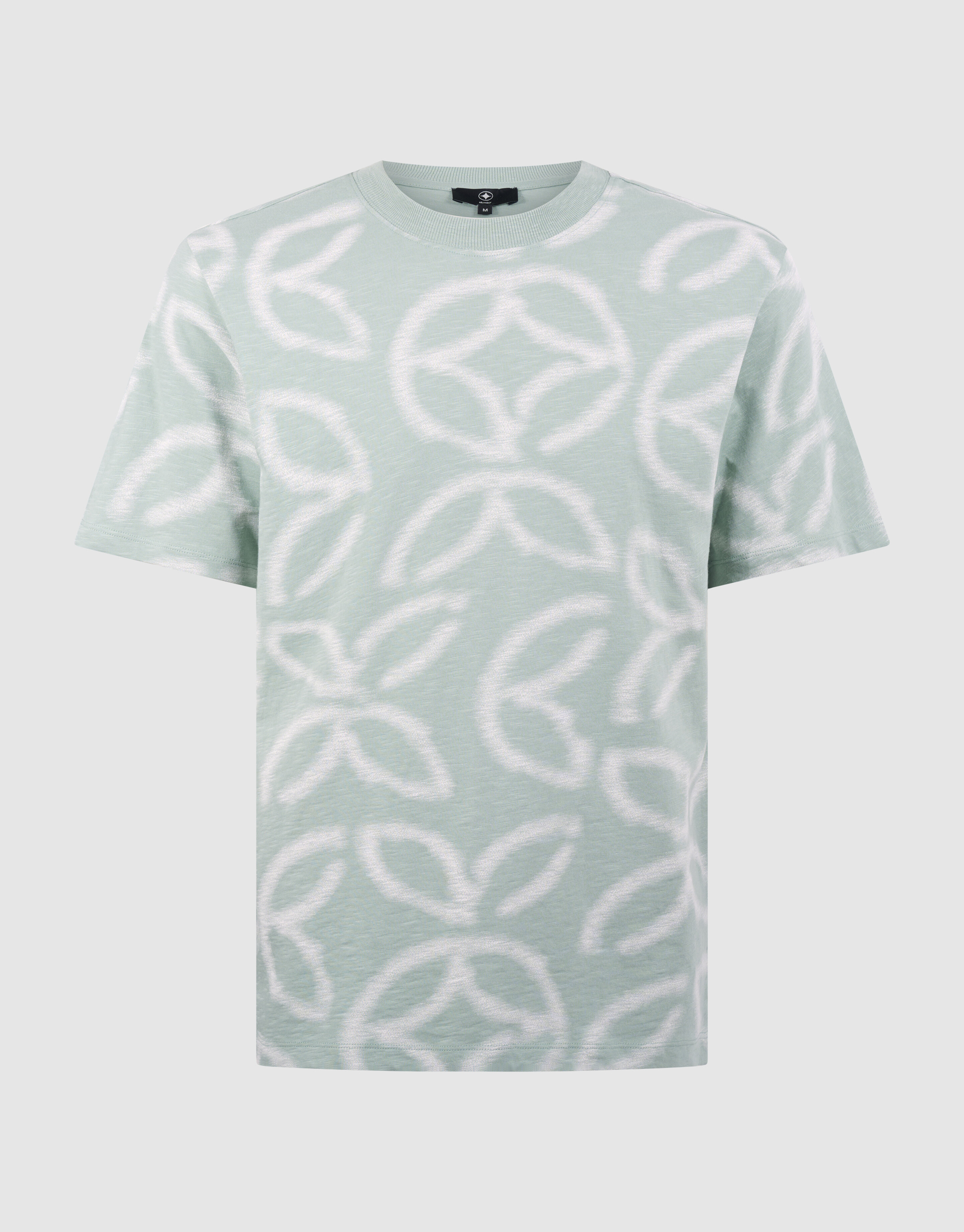 All Over Logo T-Shirt Hellgr&uuml;n SHOEBY MEN