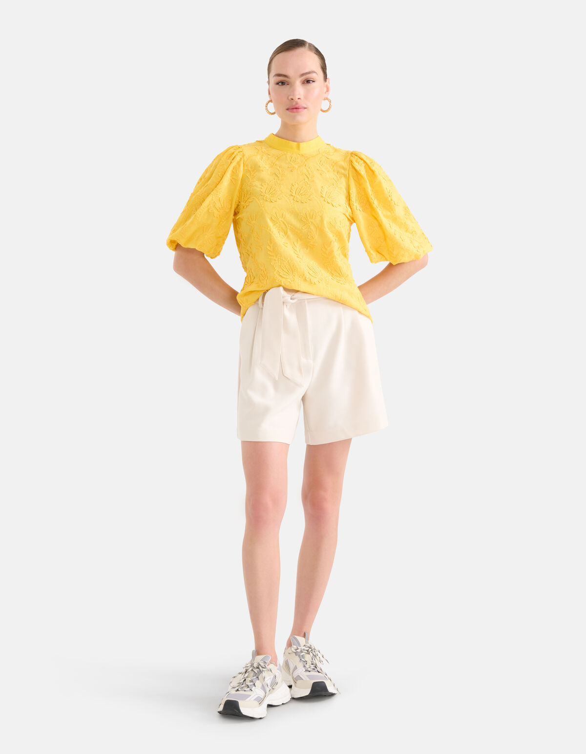 Besticktes Top Gelb SHOEBY WOMEN