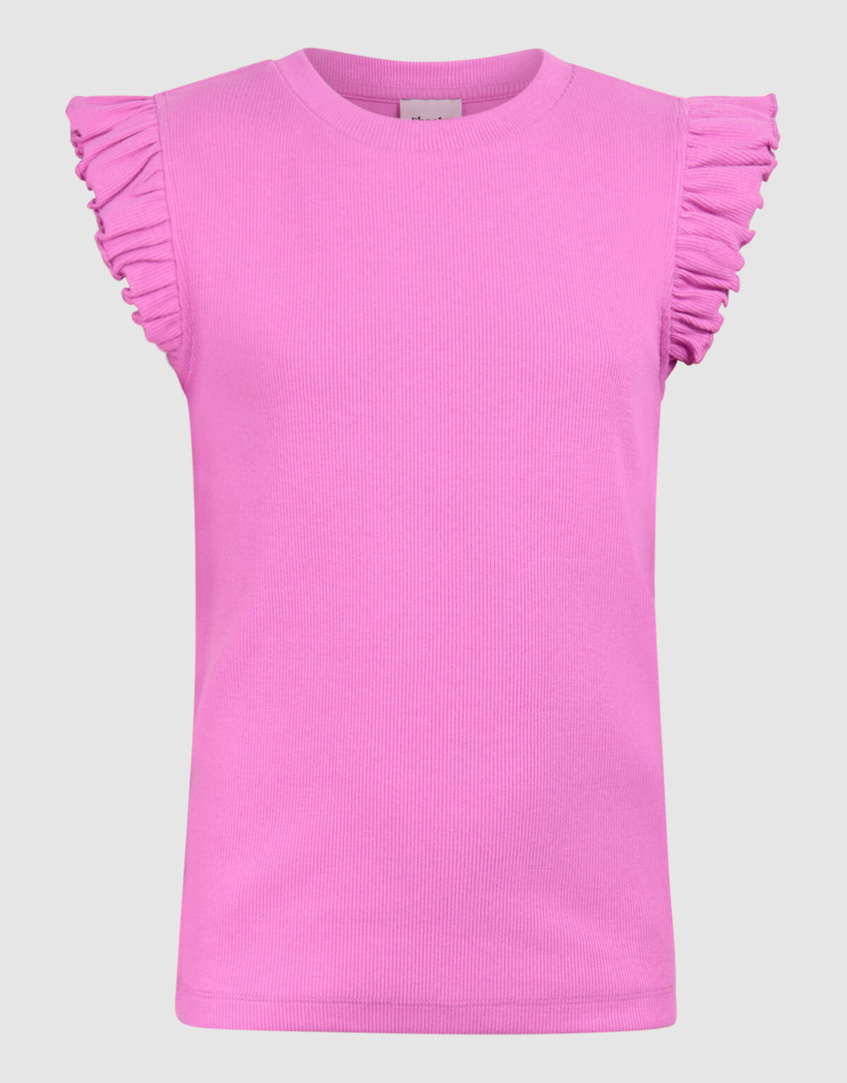 Ruffle Rib Top Rosa SHOEBY GIRLS