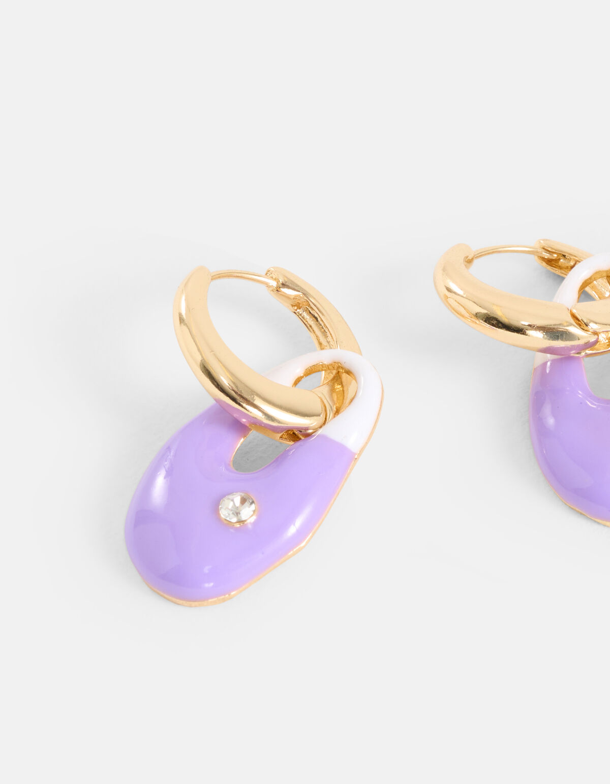 Muschel-Ohrringe Lila SHOEBY ACCESSOIRES