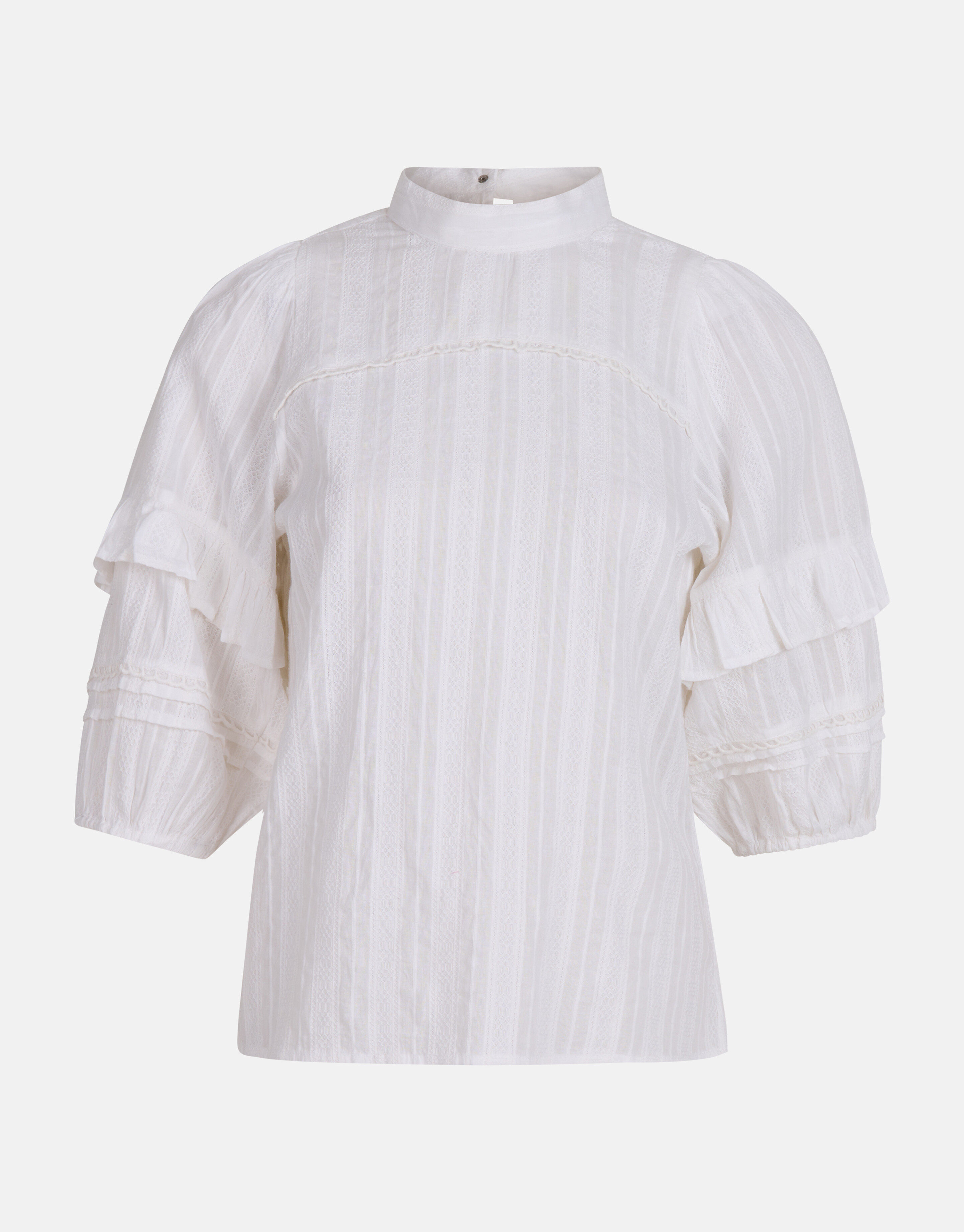Rüschenbluse Weiß SHOEBY WOMEN