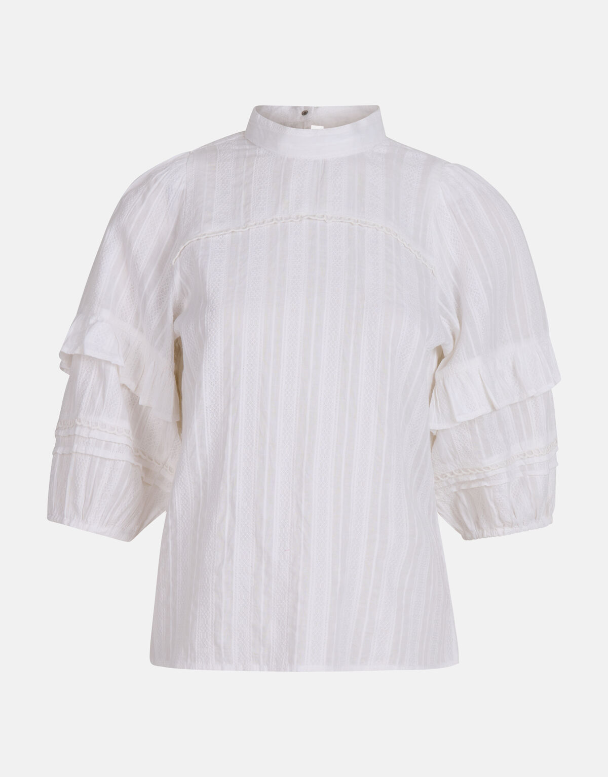 Rüschenbluse Weiß SHOEBY WOMEN