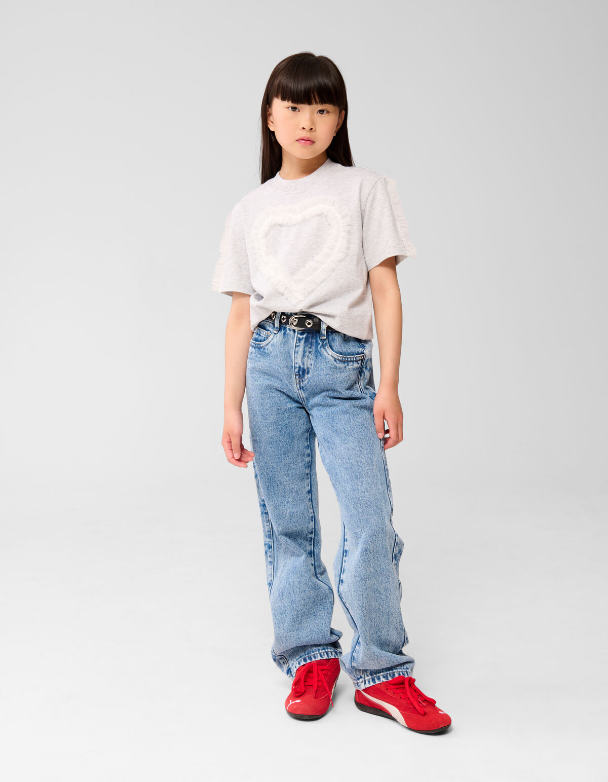 Herz Jeans mit weitem Bein Blau SHOEBY ACCESSOIRES