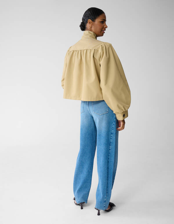 Cropped Trenchcoat Hellbraun SHOEBY WOMEN