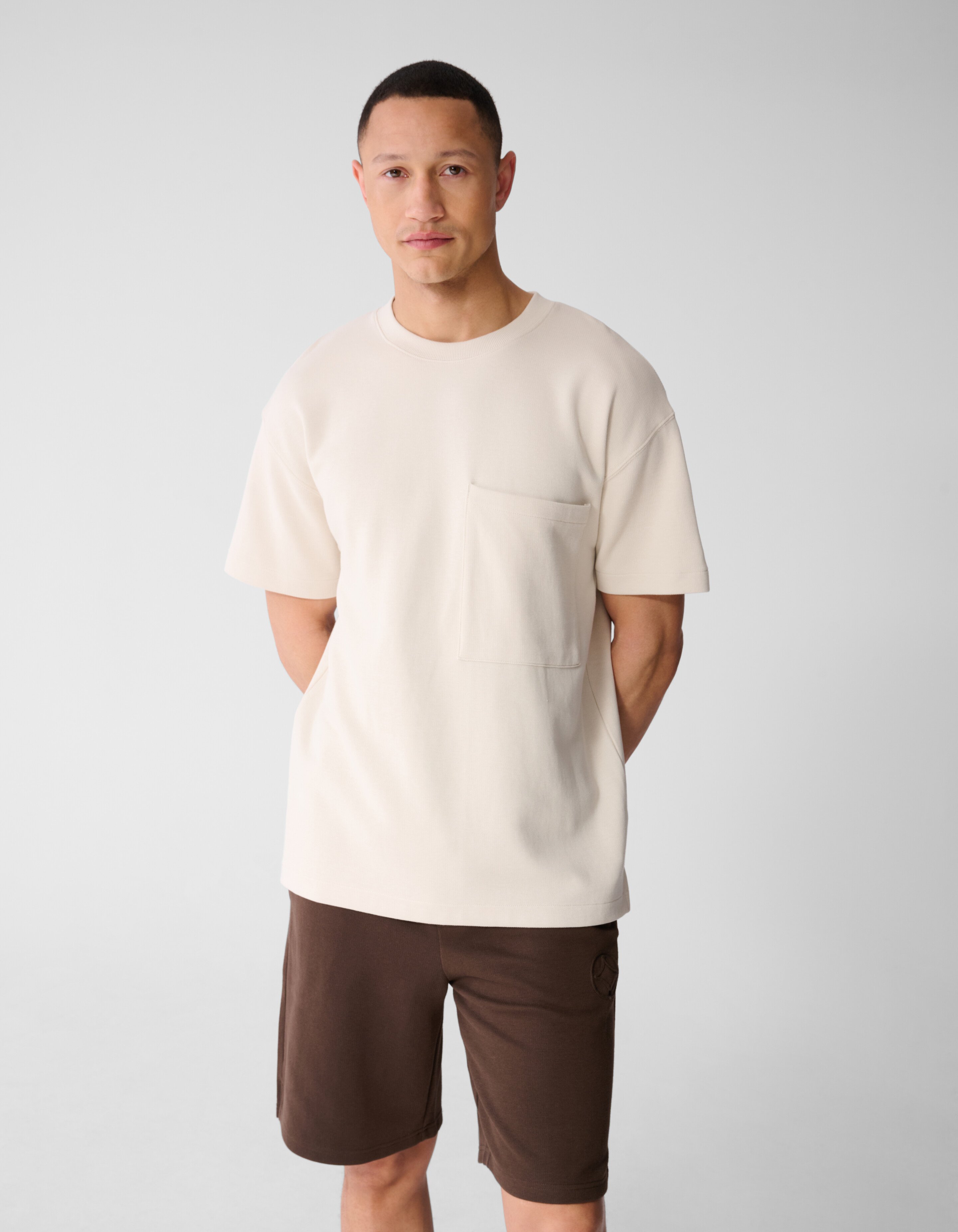 Cord-Taschen-T-Shirt Sand SHOEBY MEN
