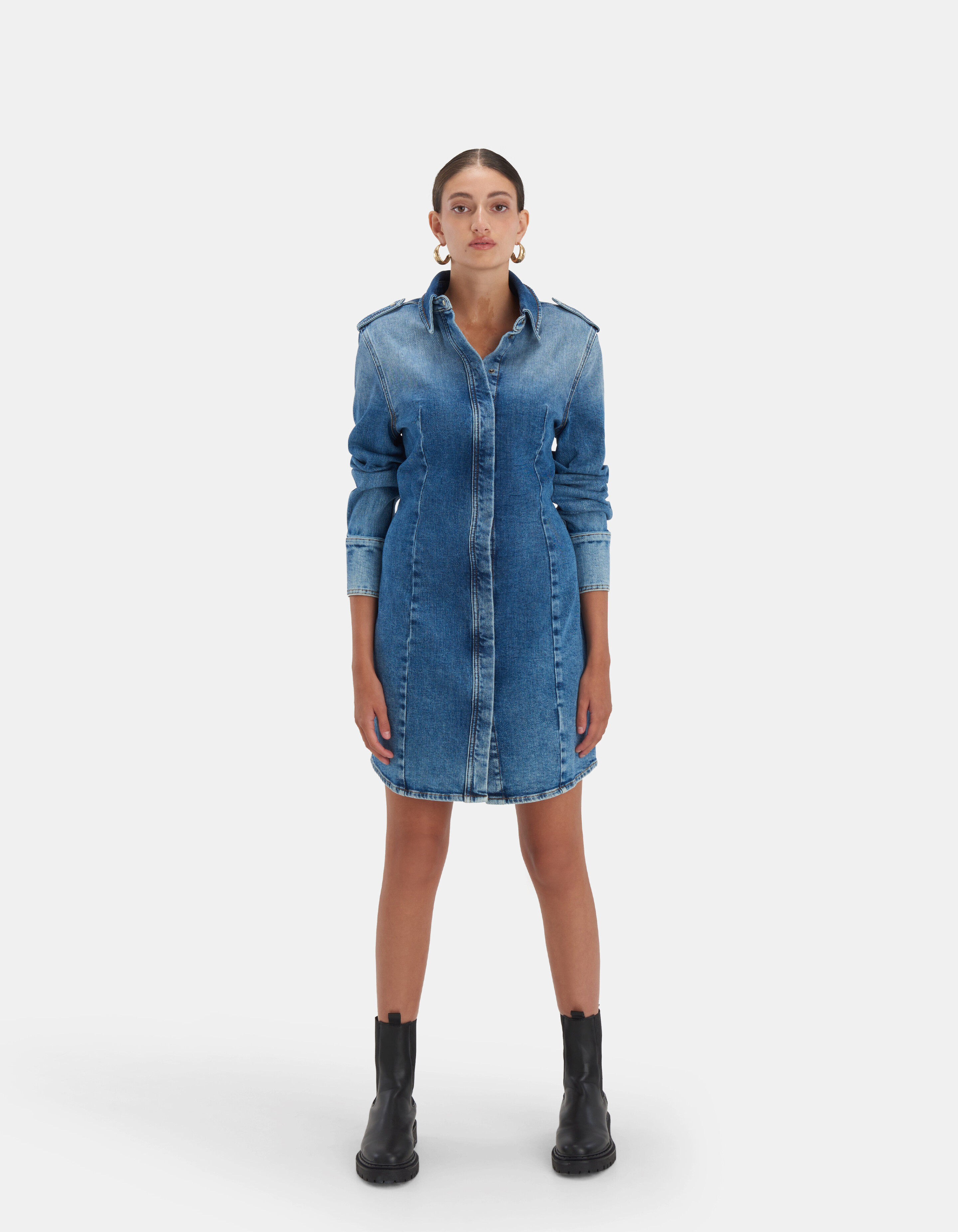 Denim Kleid von Fred van Leer EKSEPT