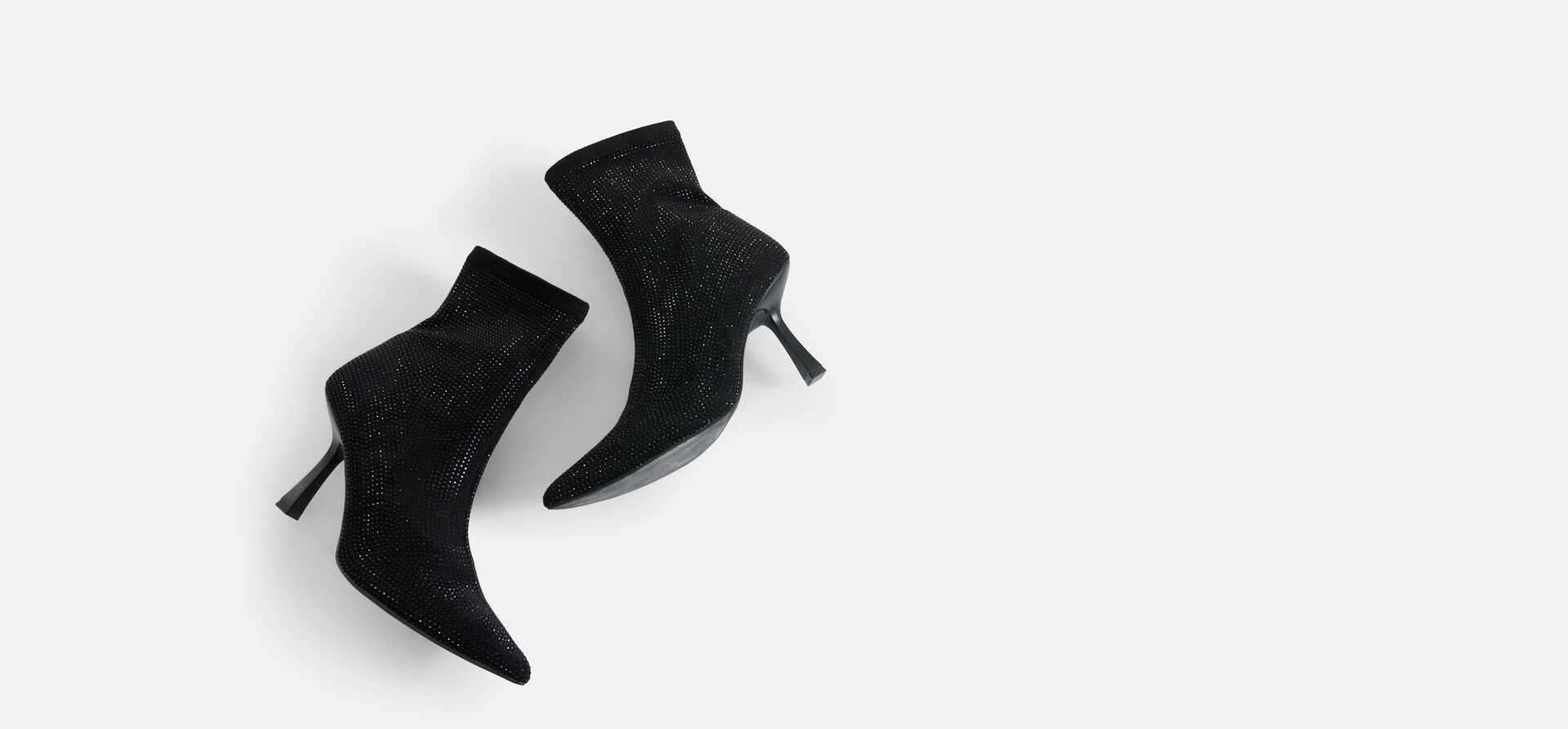 Strass Enkellaars Zwart SHOEBY SHOES