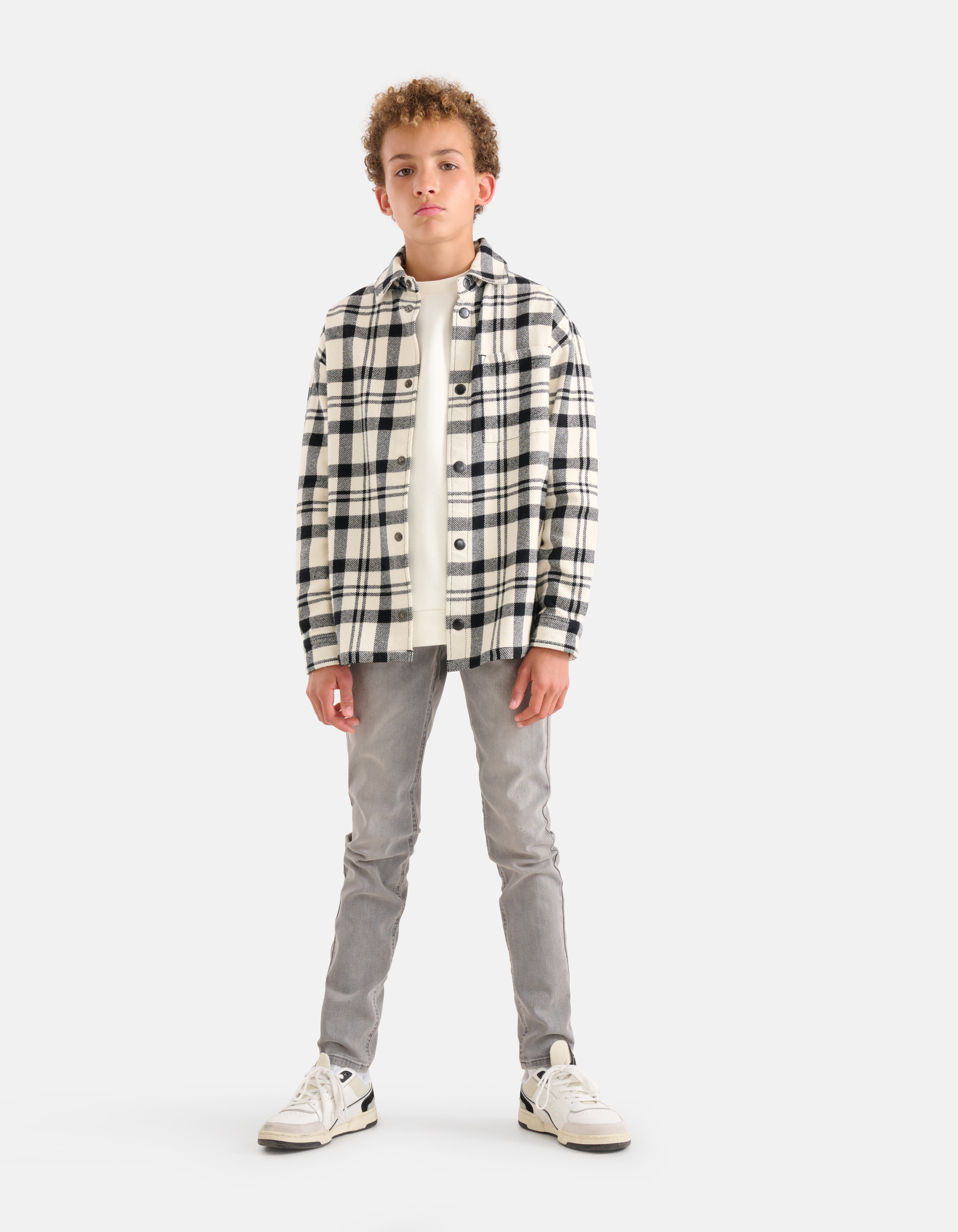 Printed Sweater Gebroken Wit SHOEBY BOYS