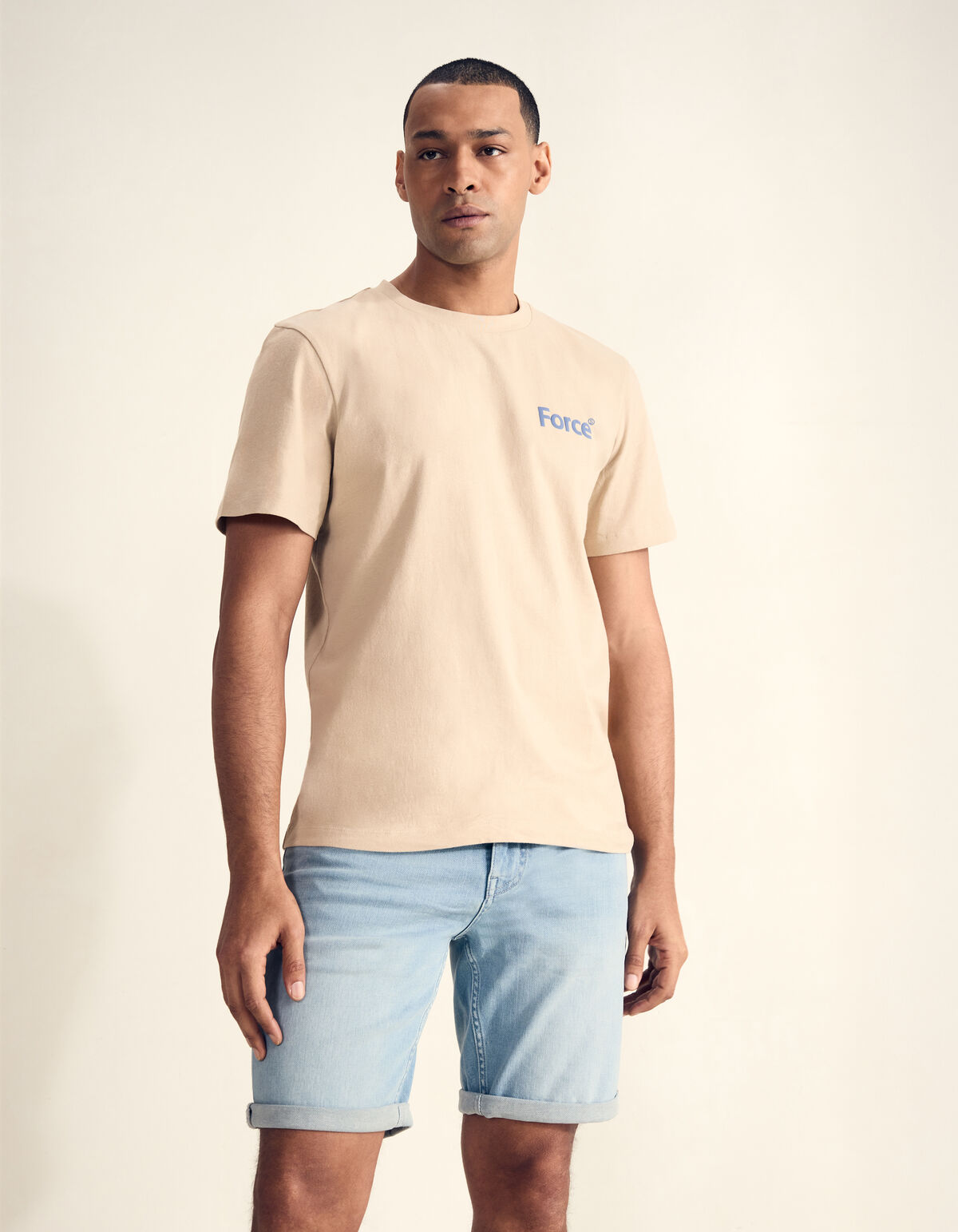 Kraft-T-Shirt Sand SHOEBY MEN