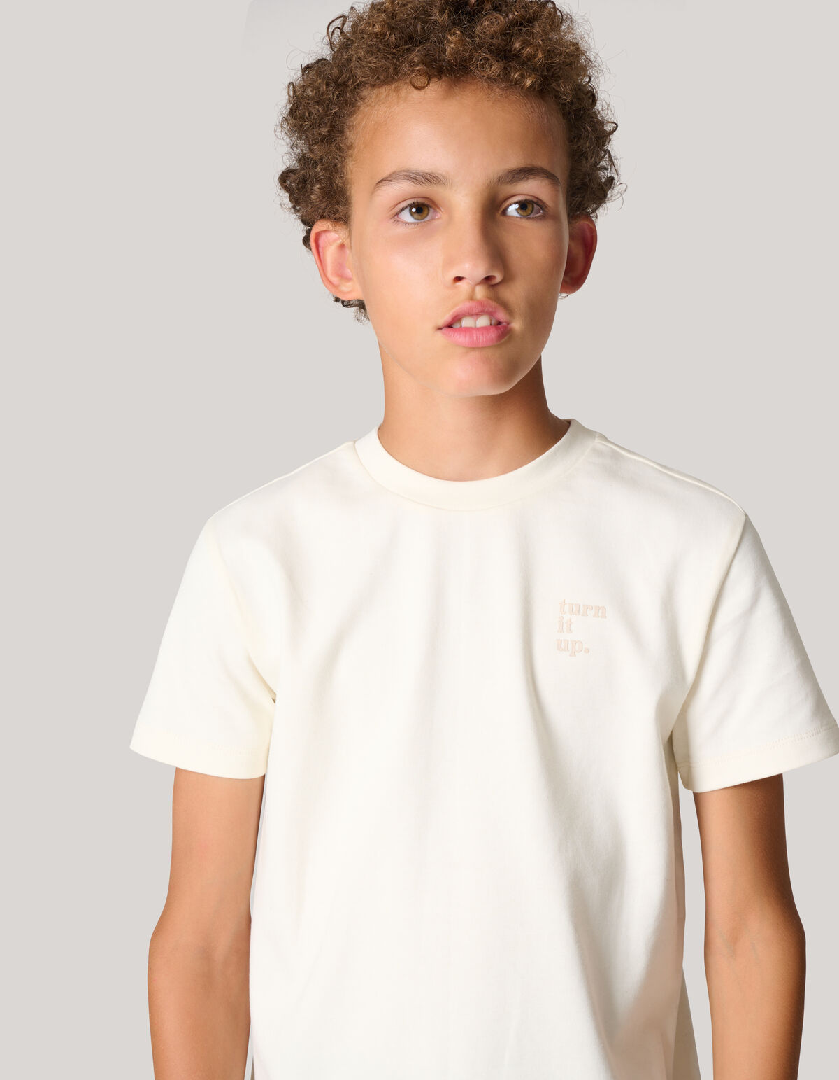 Artwork T-shirt Gebroken Wit SHOEBY BOYS