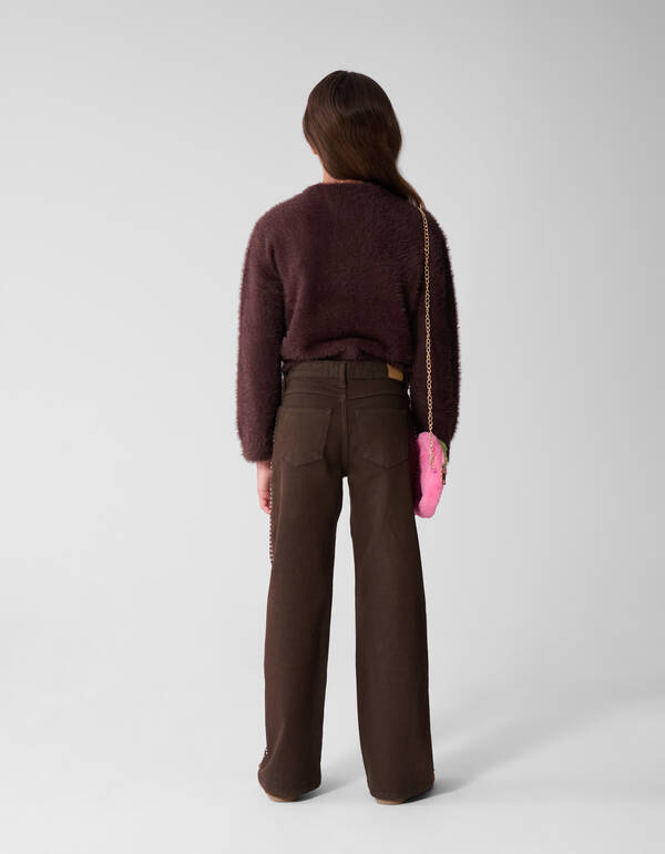 Stud Wide Leg Fit Jeans Braun SHOEBY GIRLS
