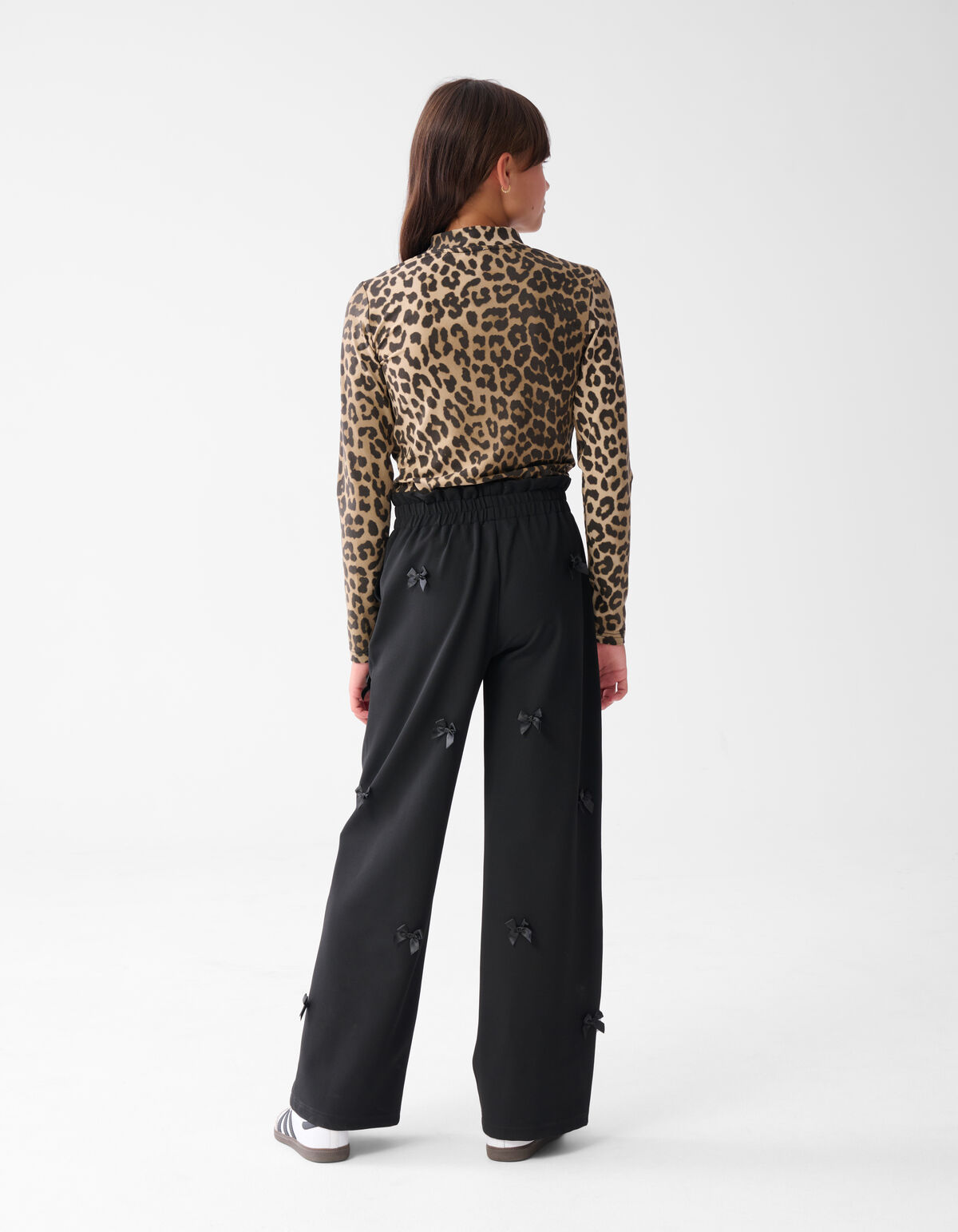 Leoparden-Rollkragenpullover Braun SHOEBY GIRLS