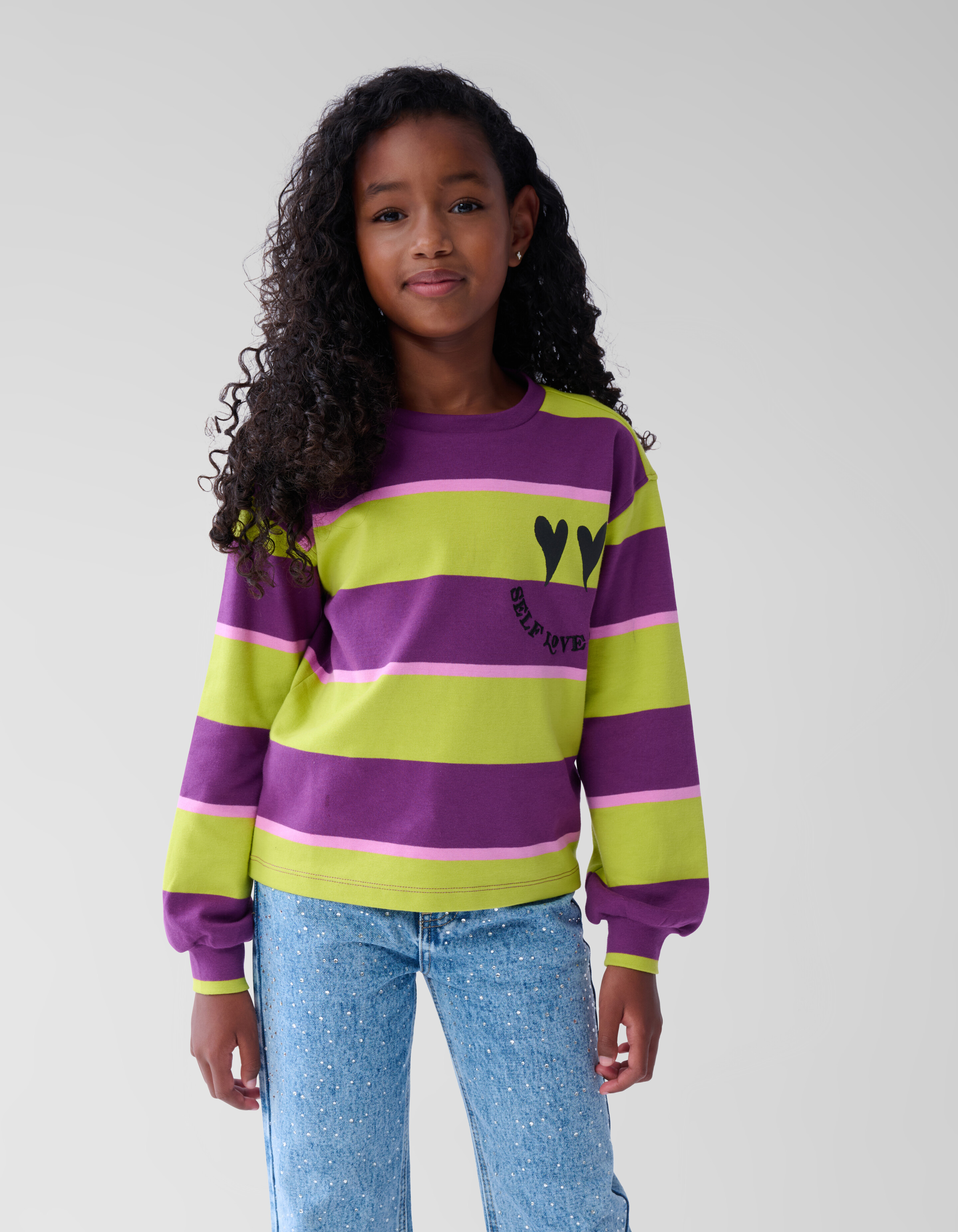 Streifentop Lila SHOEBY GIRLS