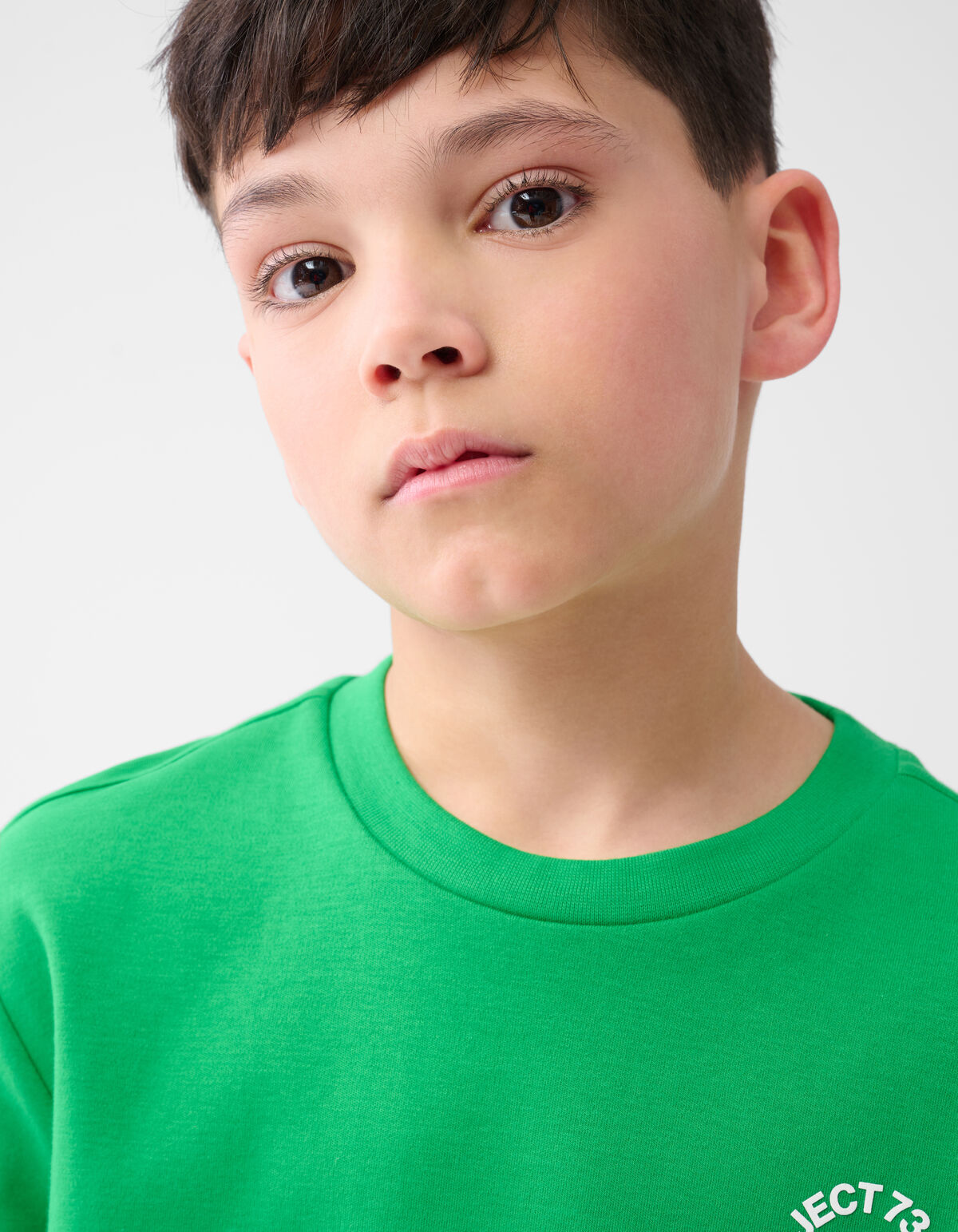 Text-T-Shirt Grün SHOEBY BOYS