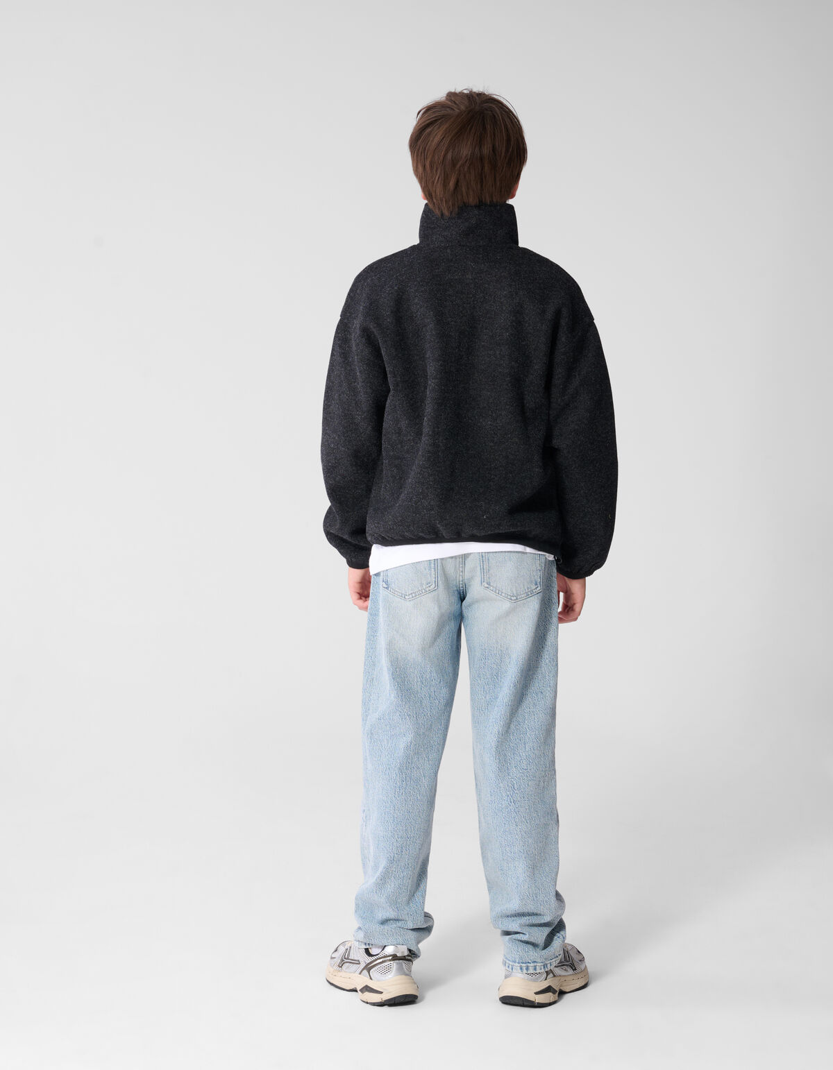 Half Zip Pullover Dunkelgrau SHOEBY BOYS
