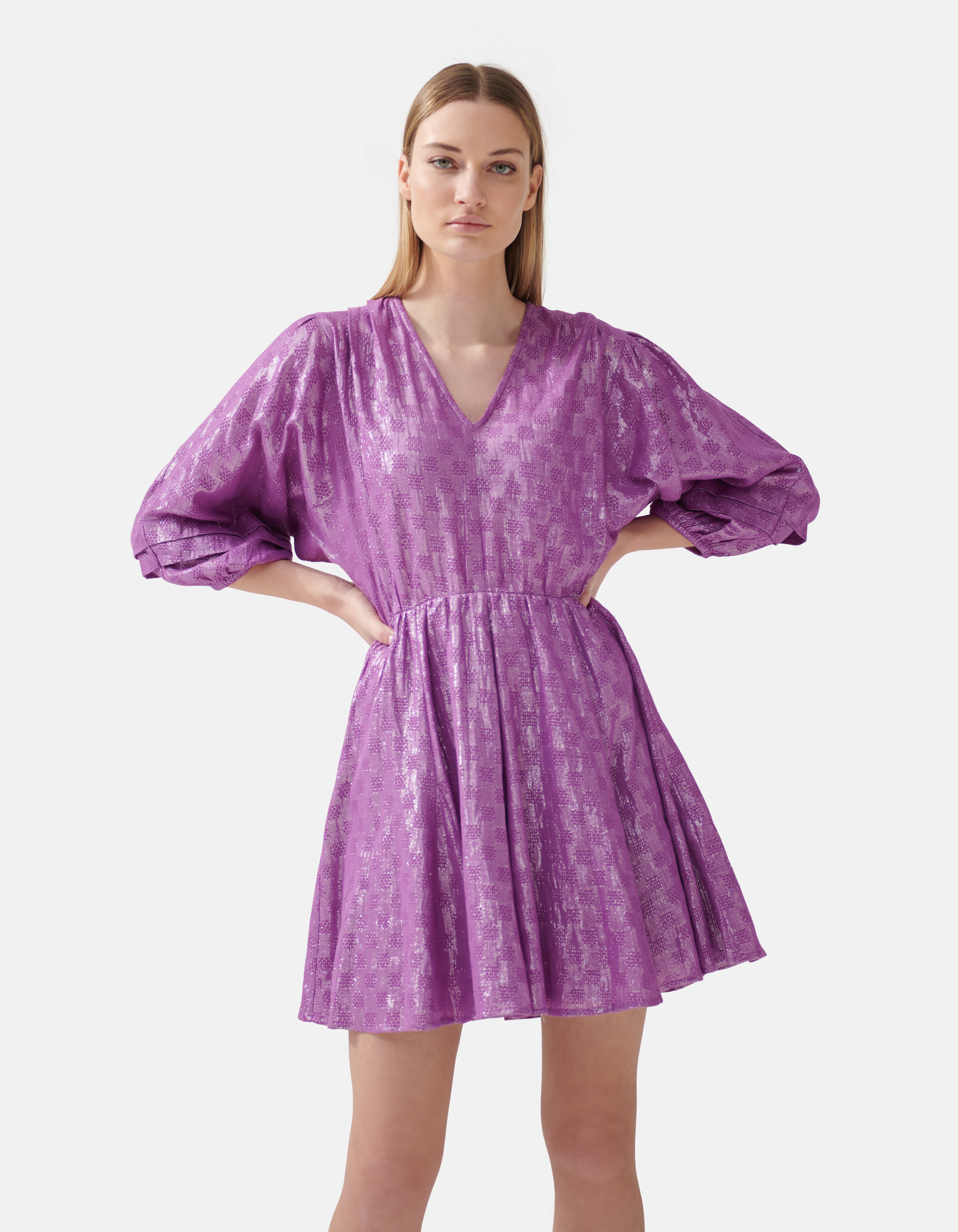 Voile Kleid Lila von Fred SHOEBY WOMEN