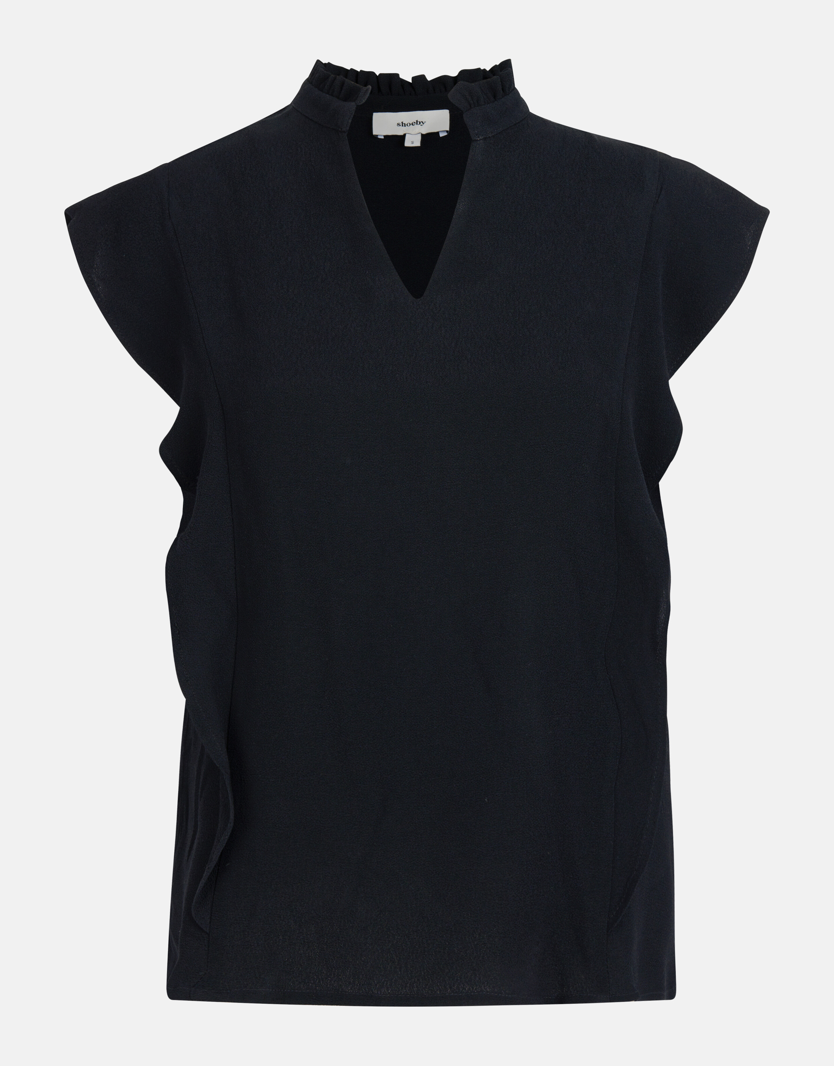 Rüschen-Top Schwarz SHOEBY WOMEN
