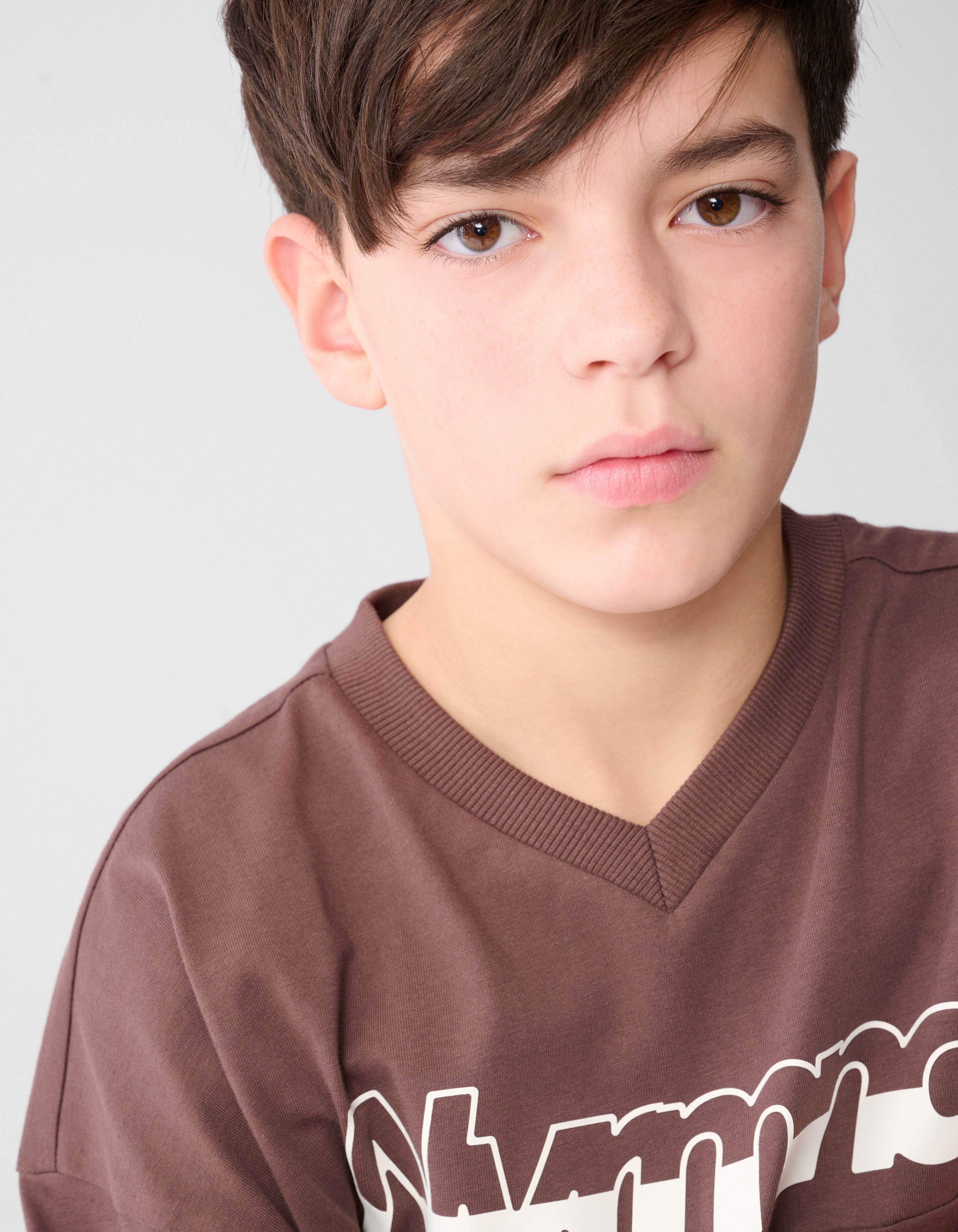 Oversized Rugby-T-Shirt Braun SHOEBY BOYS