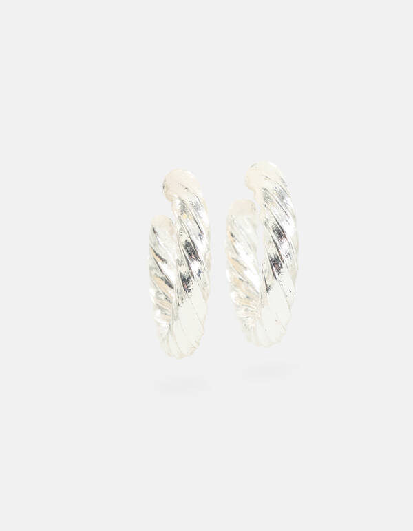 Gedrehte Ohrringe Silber SHOEBY ACCESSOIRES