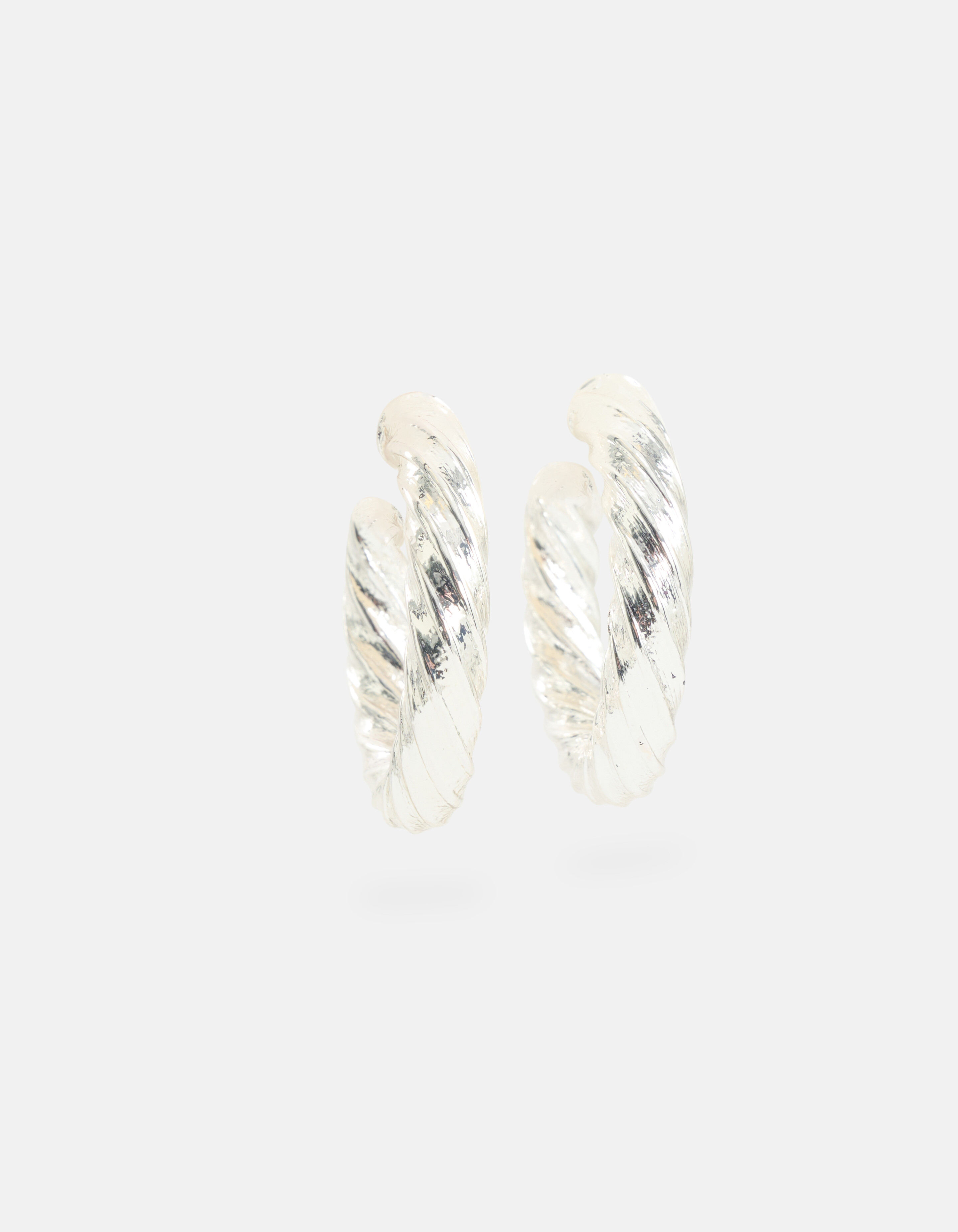 Gedrehte Ohrringe Silber SHOEBY ACCESSOIRES